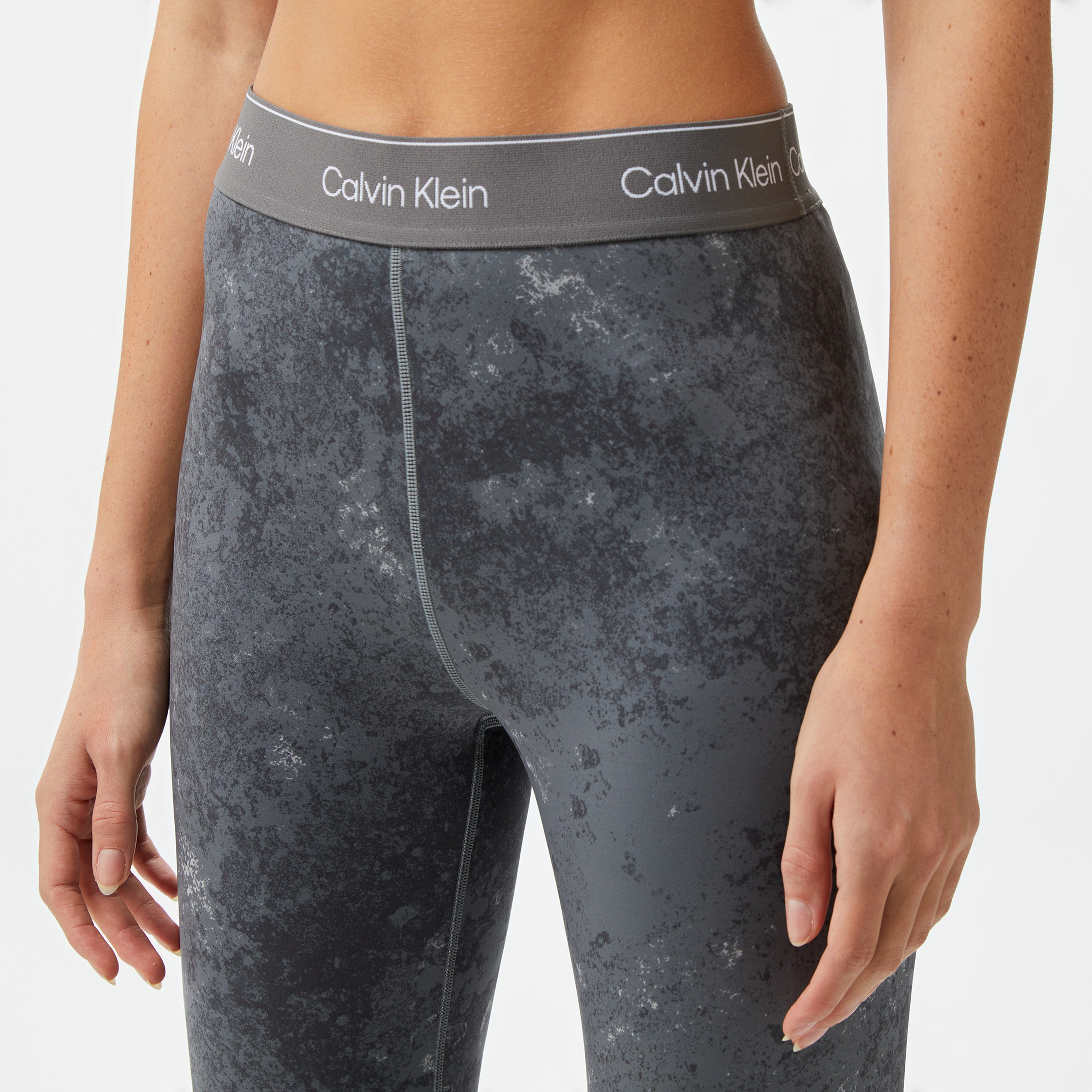 Calvin Klein High Rise Kadın Gri Tayt