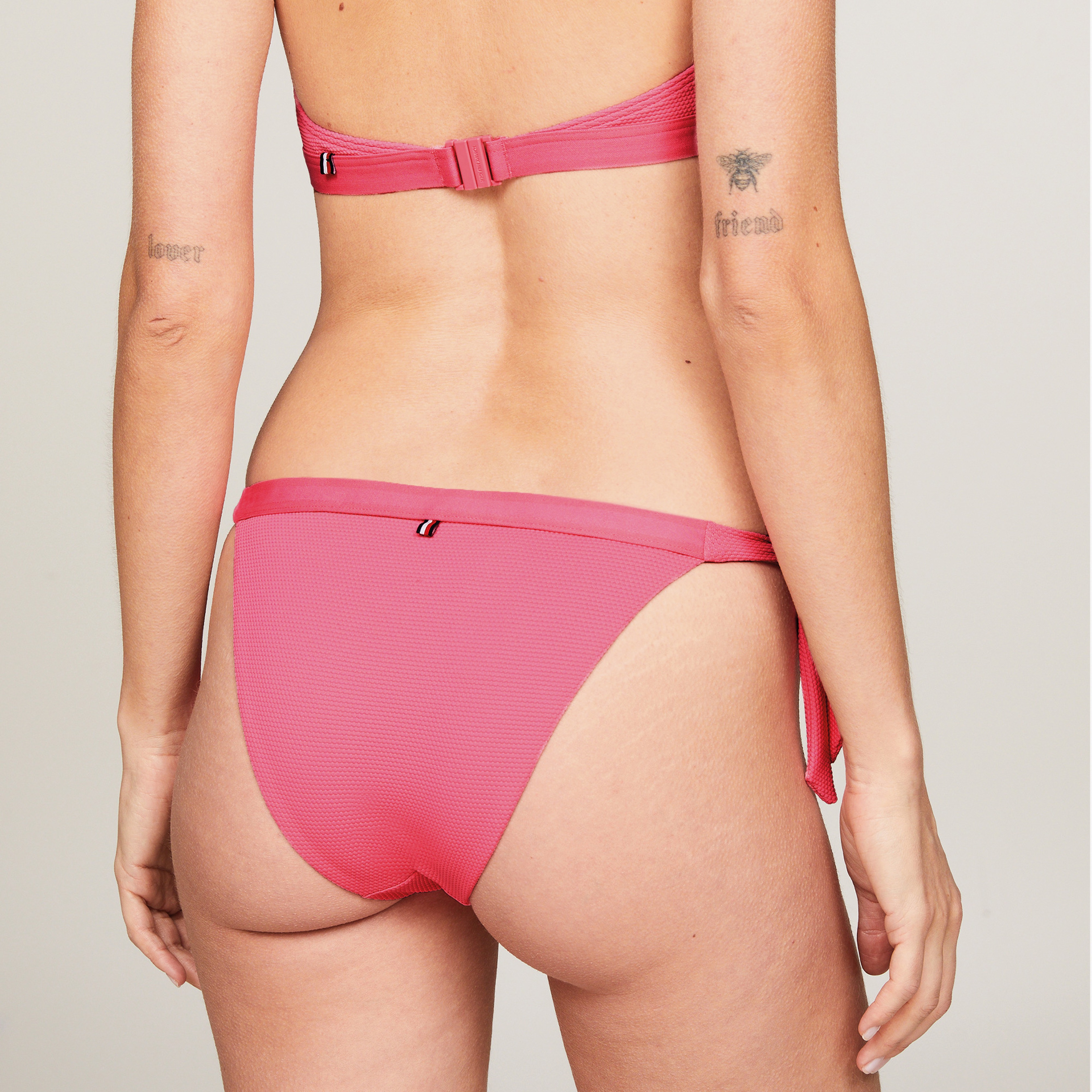 Tommy Hilfiger Side Tie Kadın Pembe Bikini Altı
