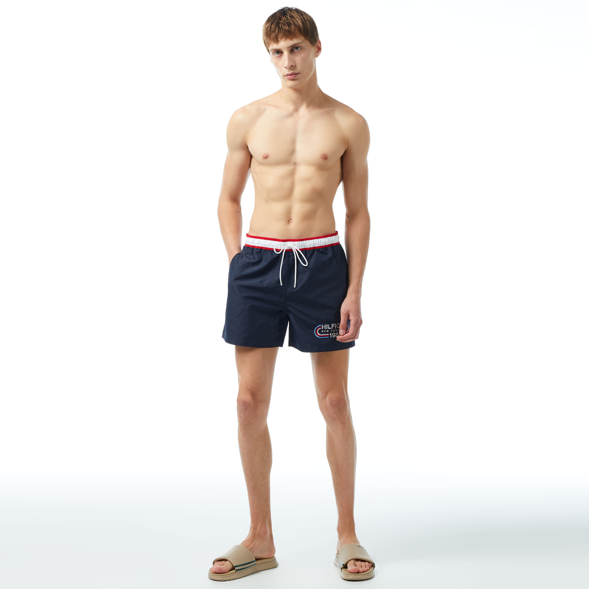 Tommy Hilfiger Medium Drawstring Erkek Lacivert Deniz Şortu