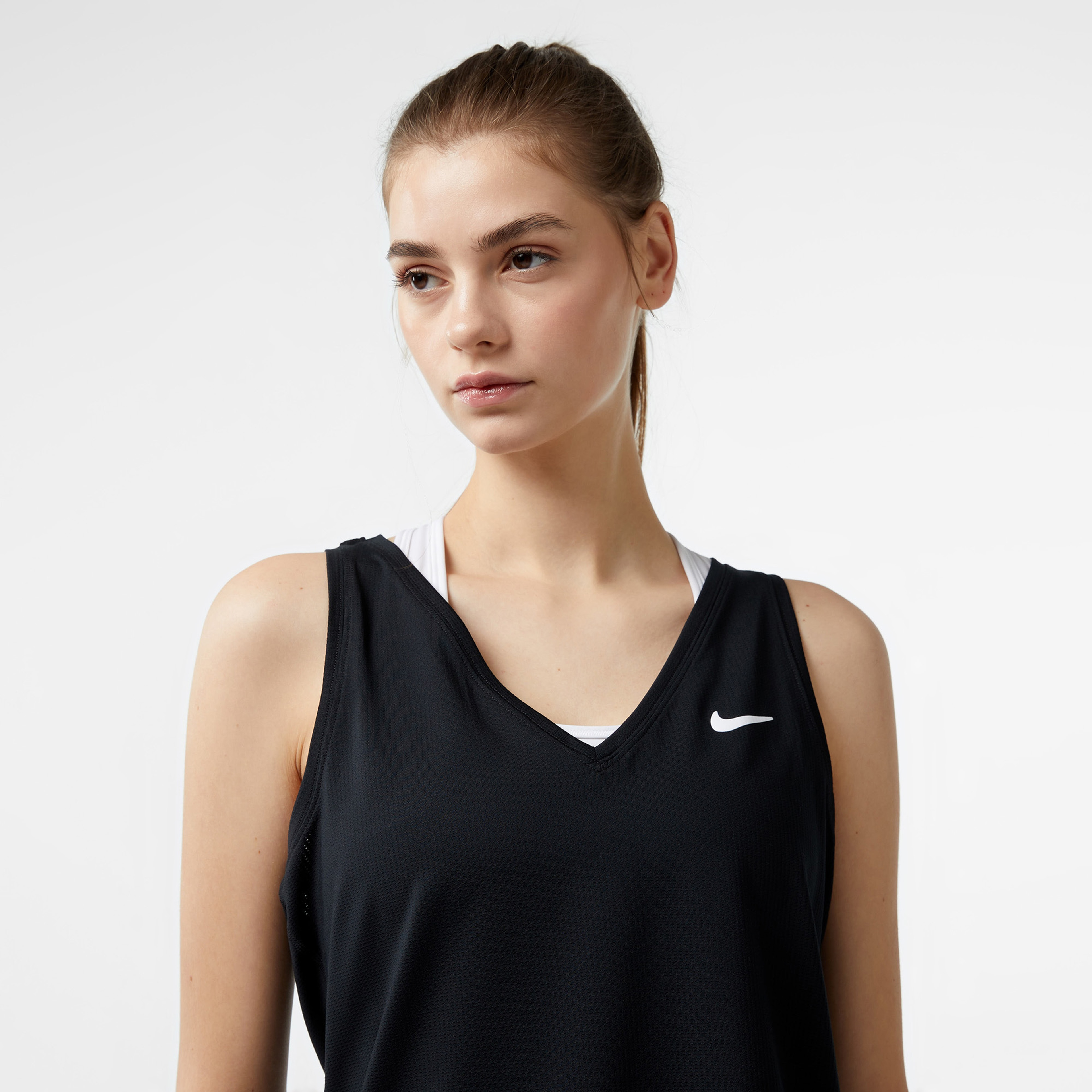 Nike Court Dri-FIT Victory Kadın Siyah Tenis Atleti