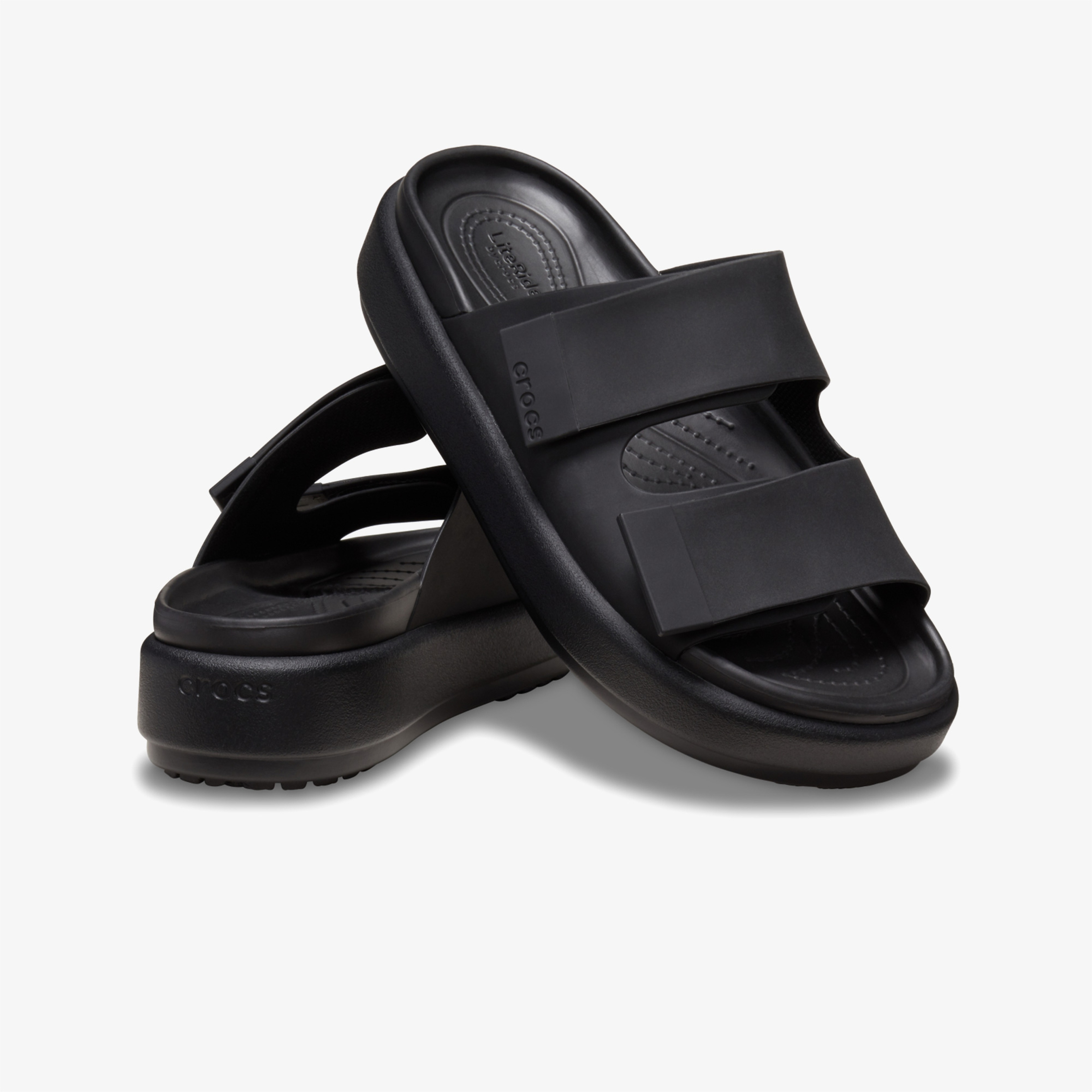 Crocs Brooklyn Luxe Kadın Siyah Terlik