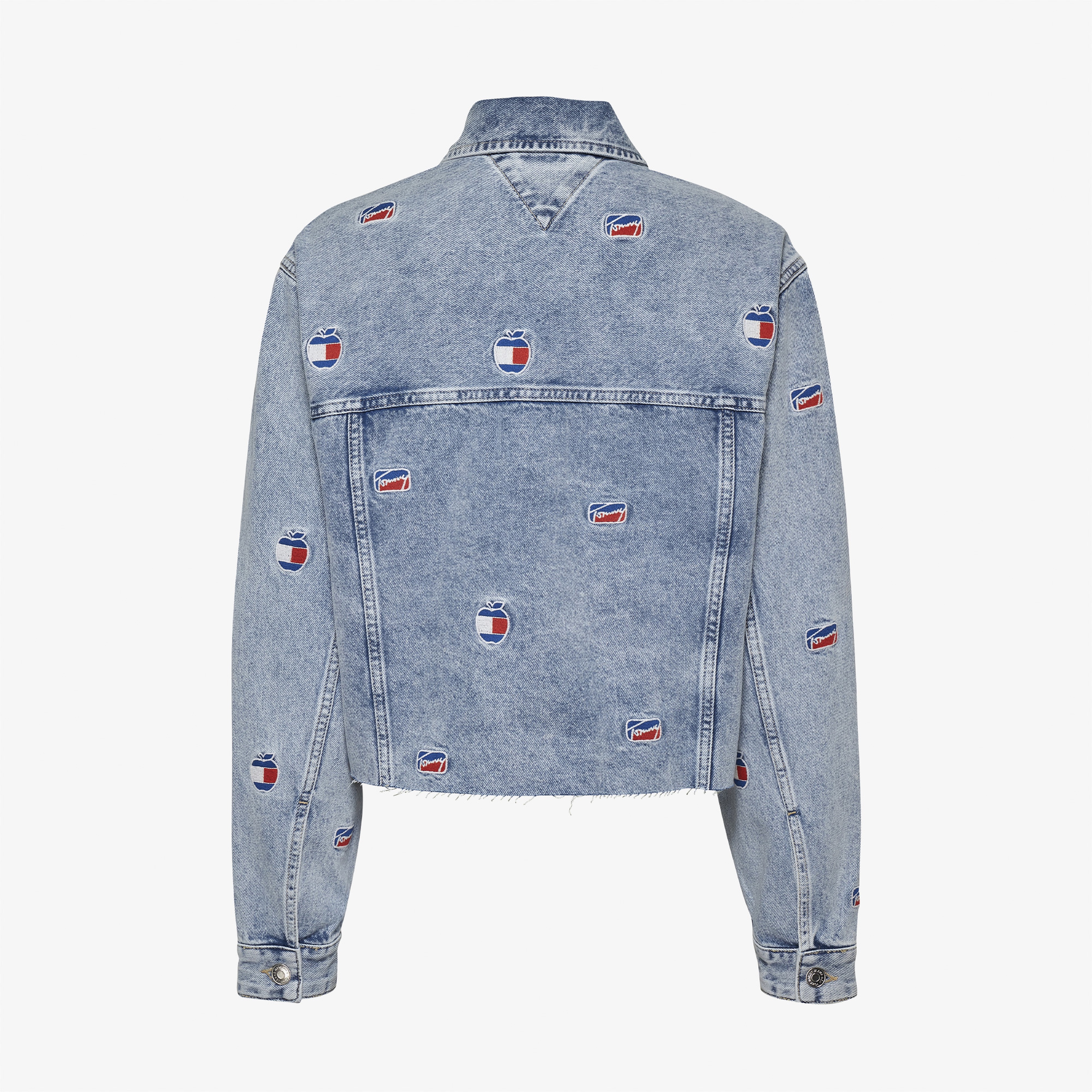 Tommy Hilfiger Oversize Cropped Kadın Lacivert Ceket