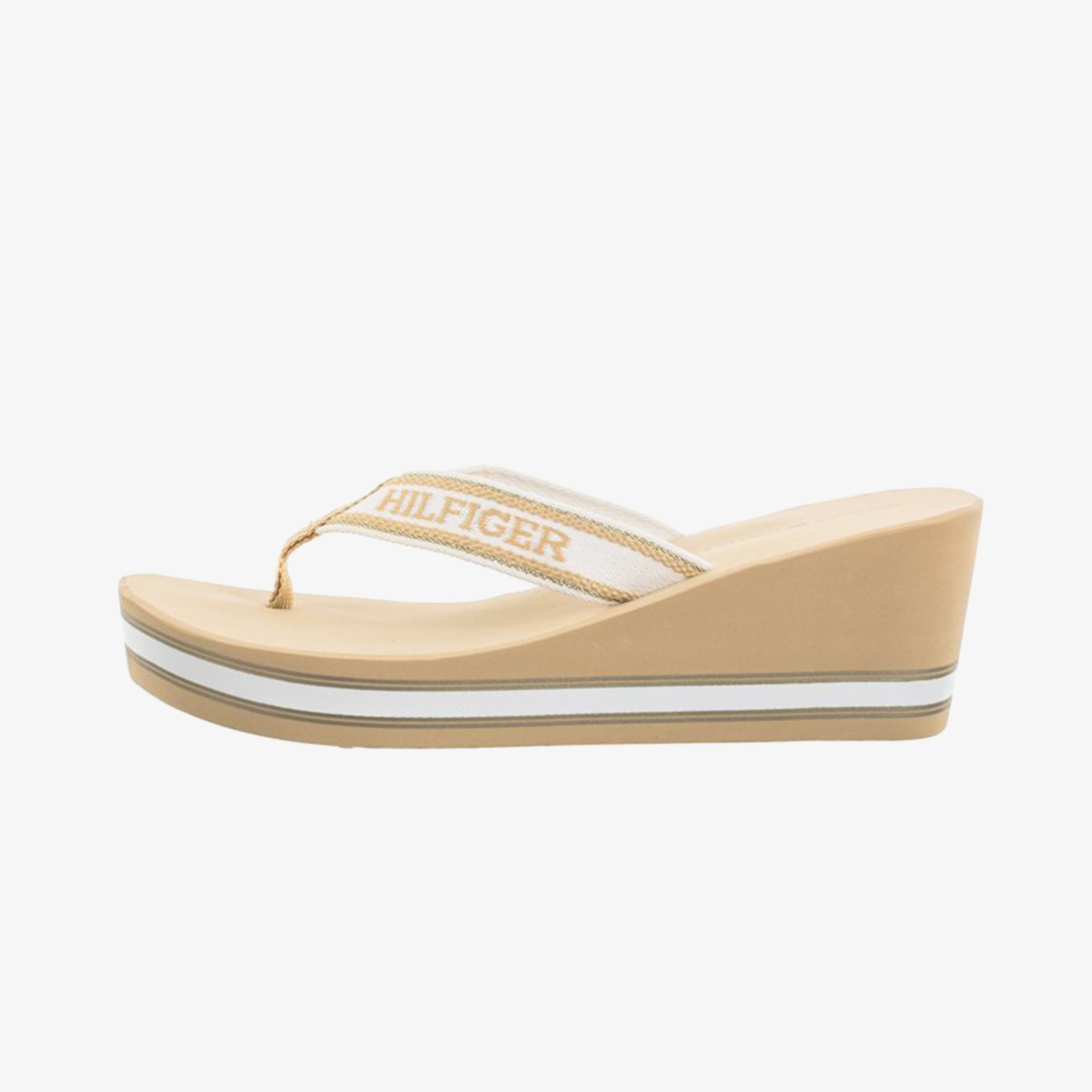 Tommy Hilfiger Wedge Beach Kadın Bej Terlik