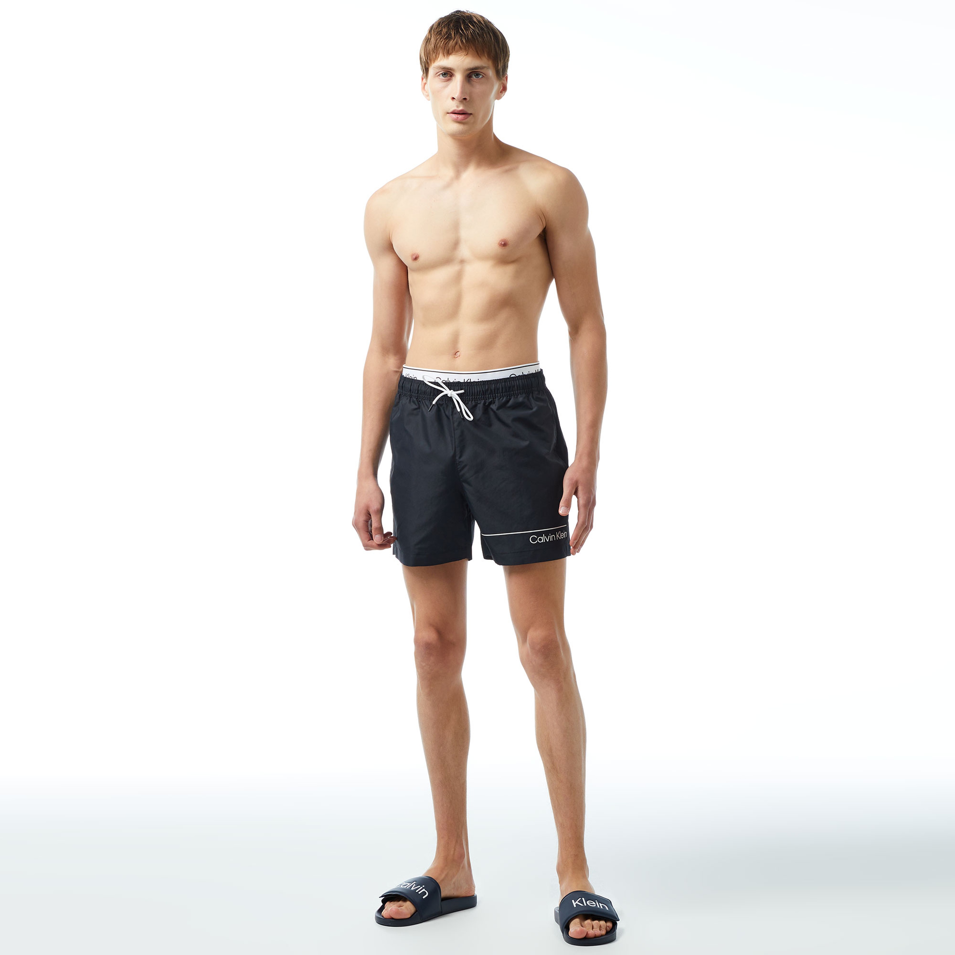 Calvin Klein Meta Legacy Erkek Siyah Mayo Şort