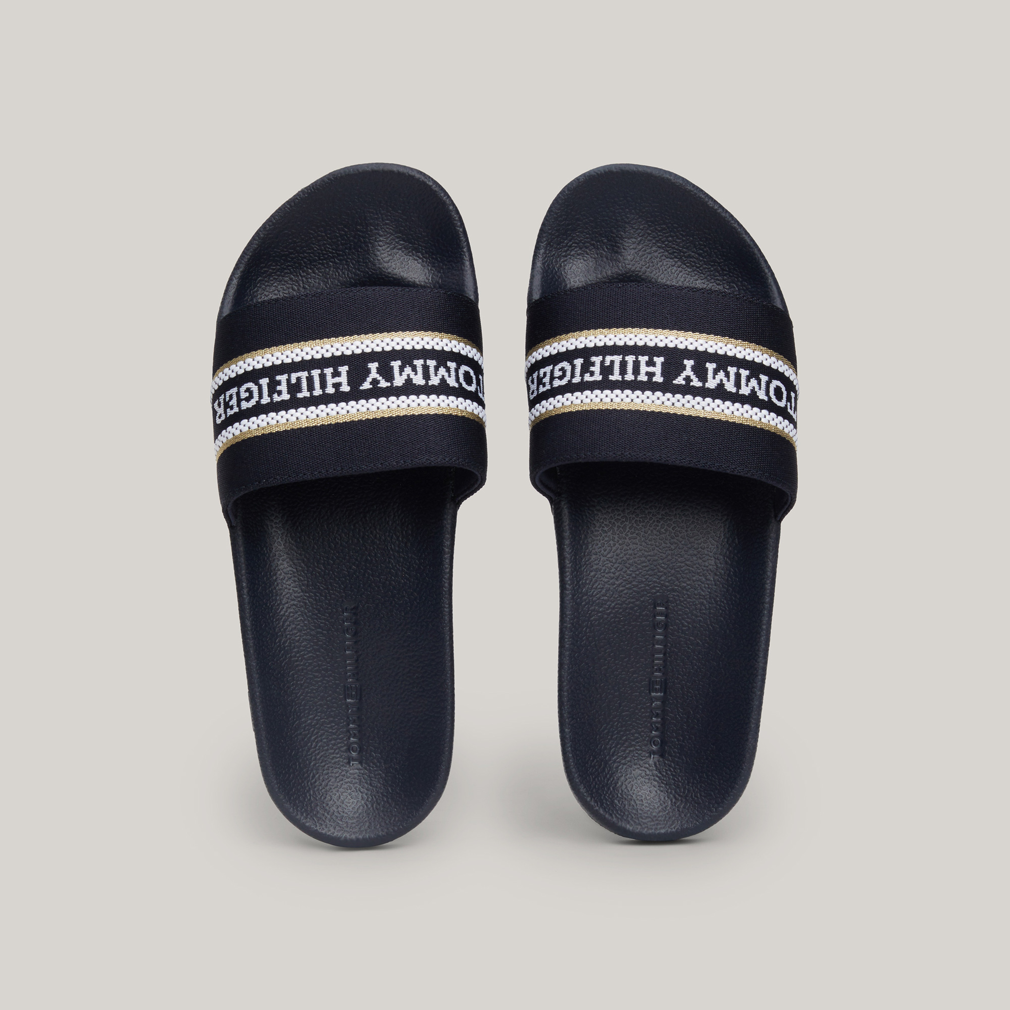 Tommy Hilfiger Poolslide Webbing Kadın Lacivert Terlik