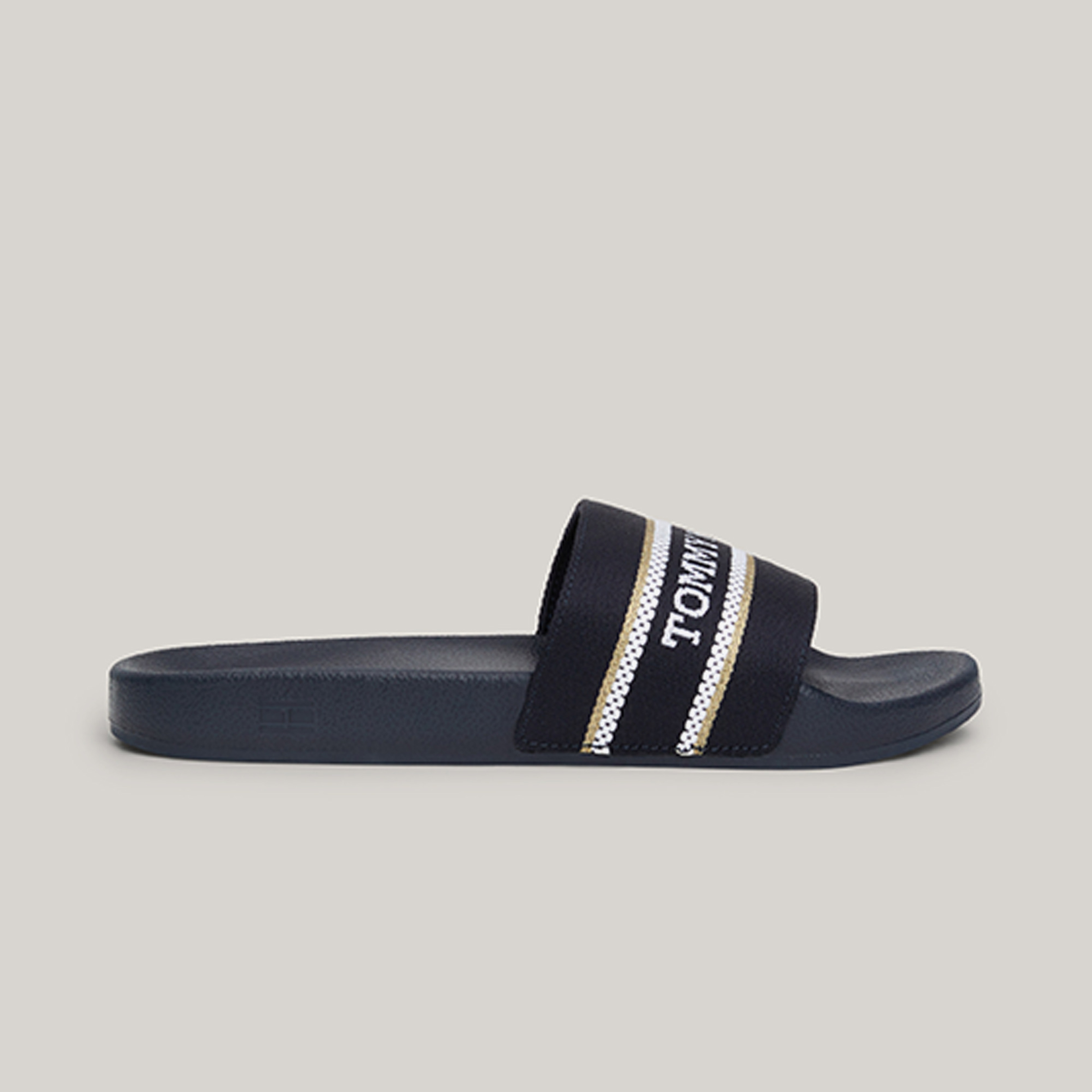 Tommy Hilfiger Poolslide Webbing Kadın Lacivert Terlik