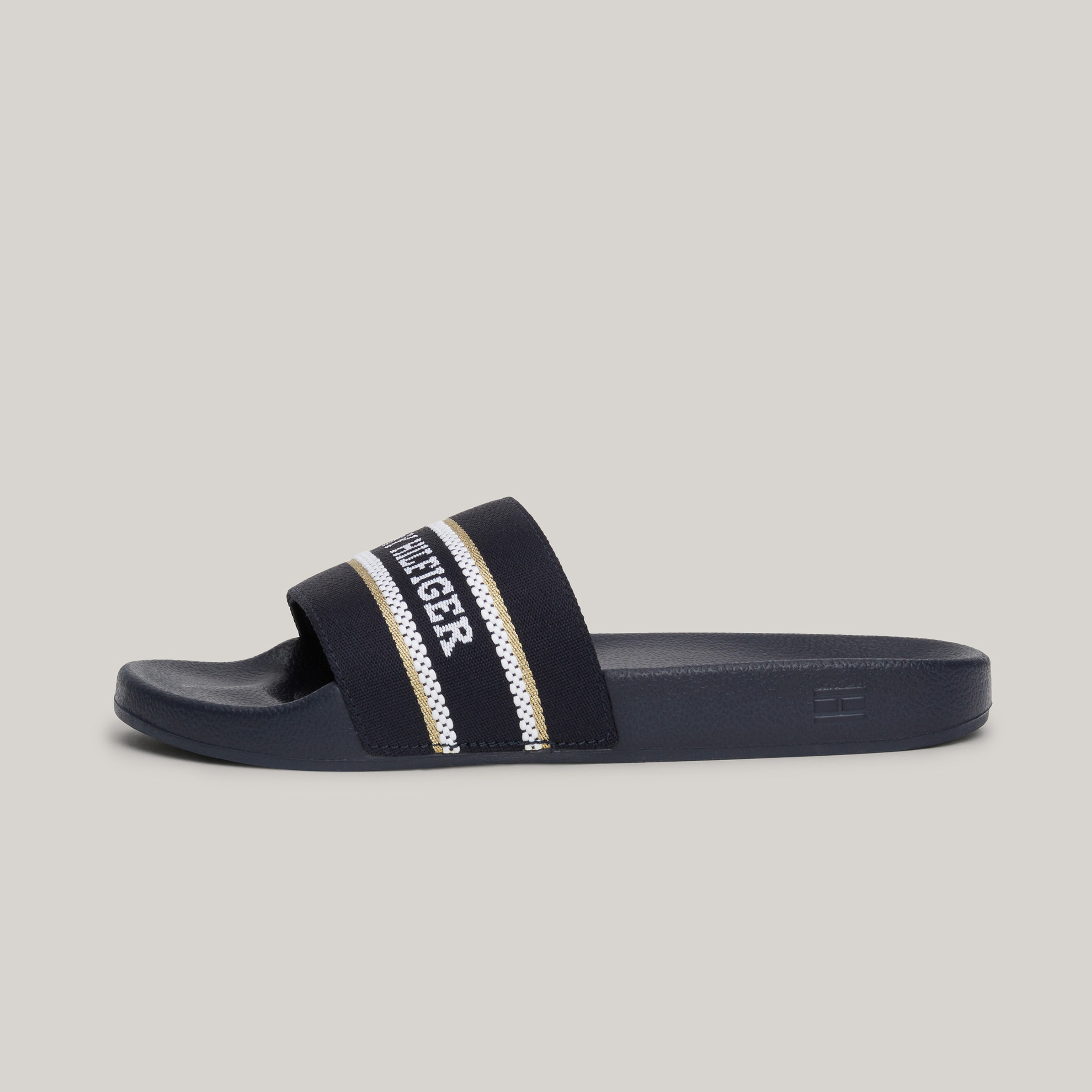 Tommy Hilfiger Poolslide Webbing Kadın Lacivert Terlik