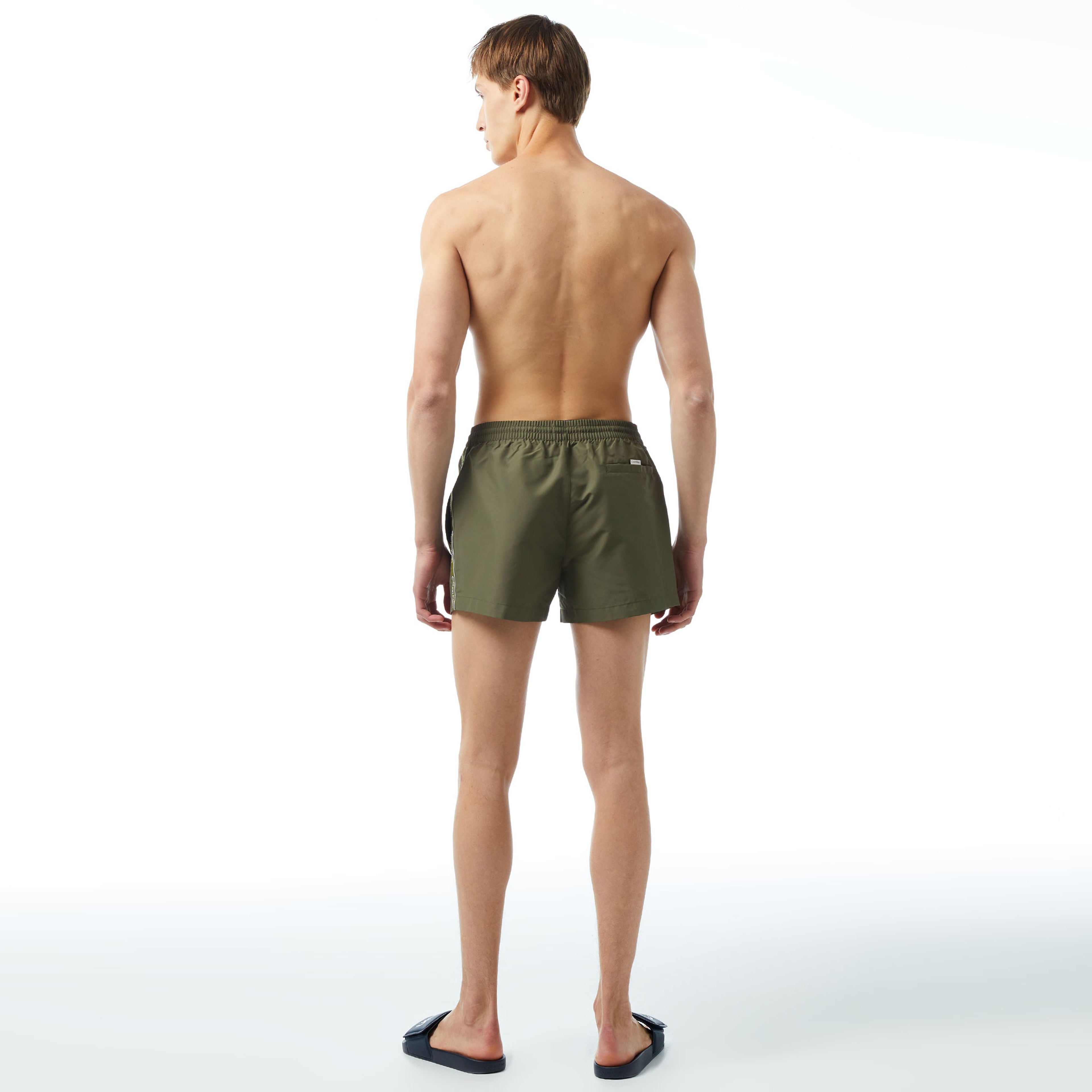 Calvin Klein Core Logo Tape Erkek Yeşil Mayo Şort