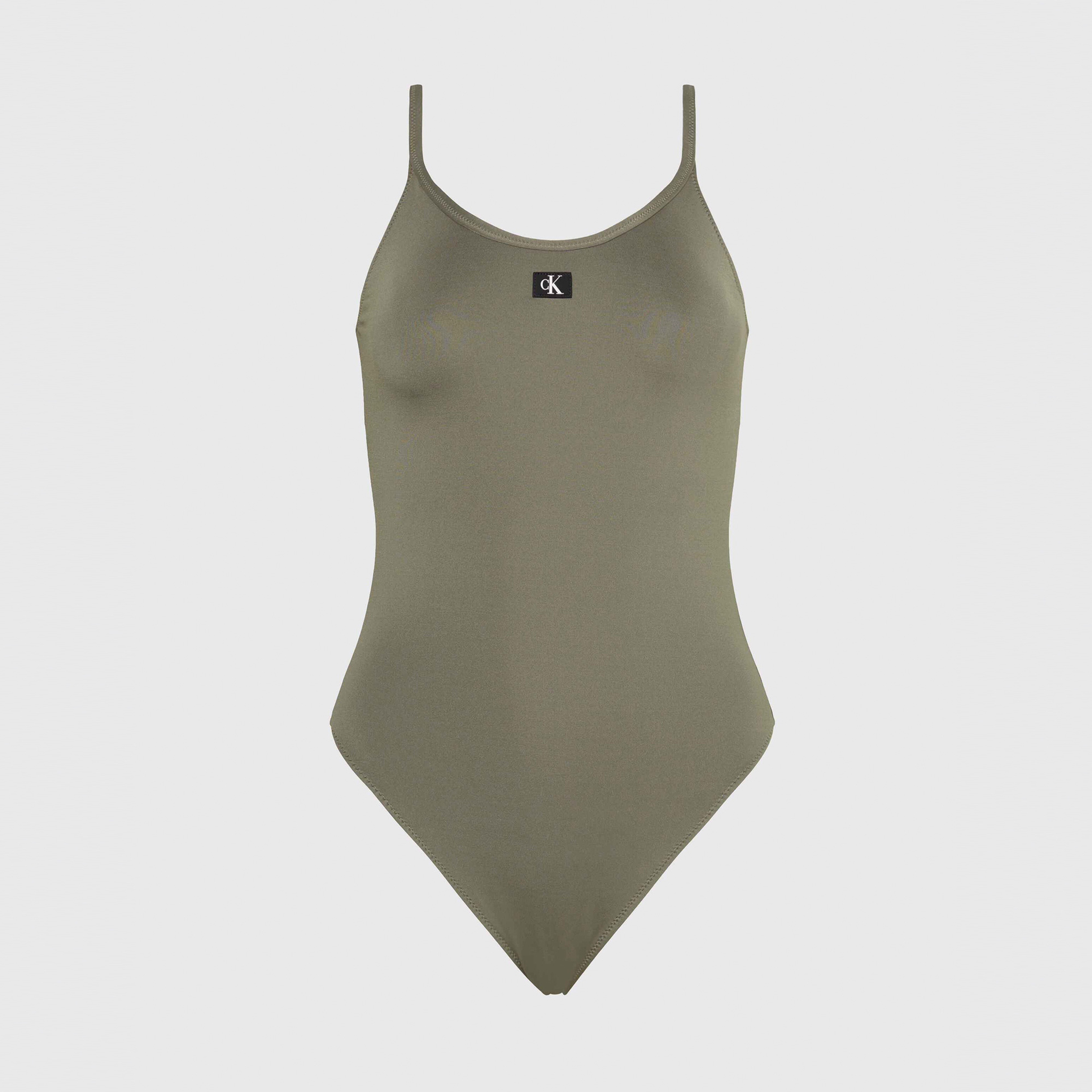 Calvin Klein Monogram Kadın Yeşil Mayo