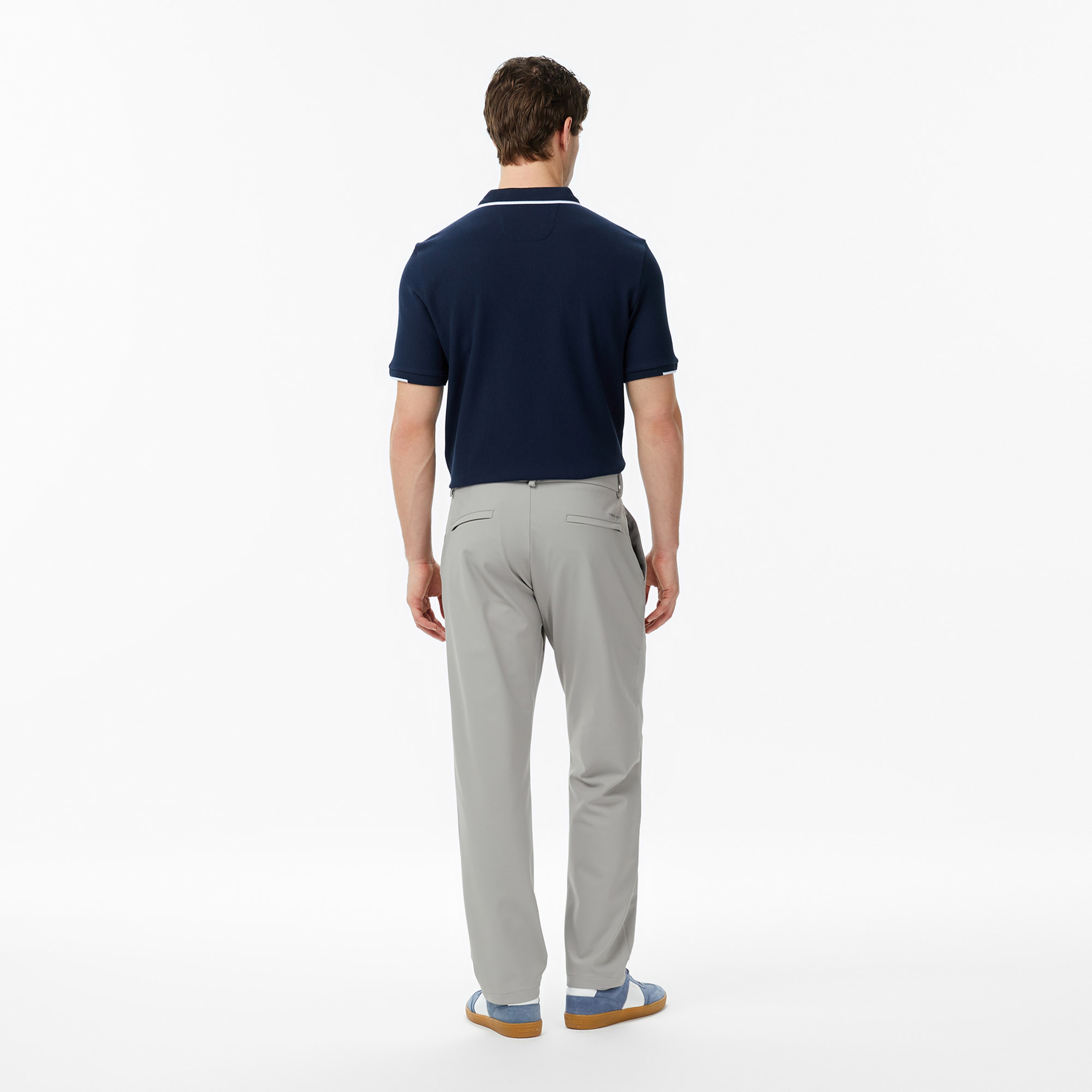 Nautica Erkek Gri Regular Fit Su İtici Pantolon