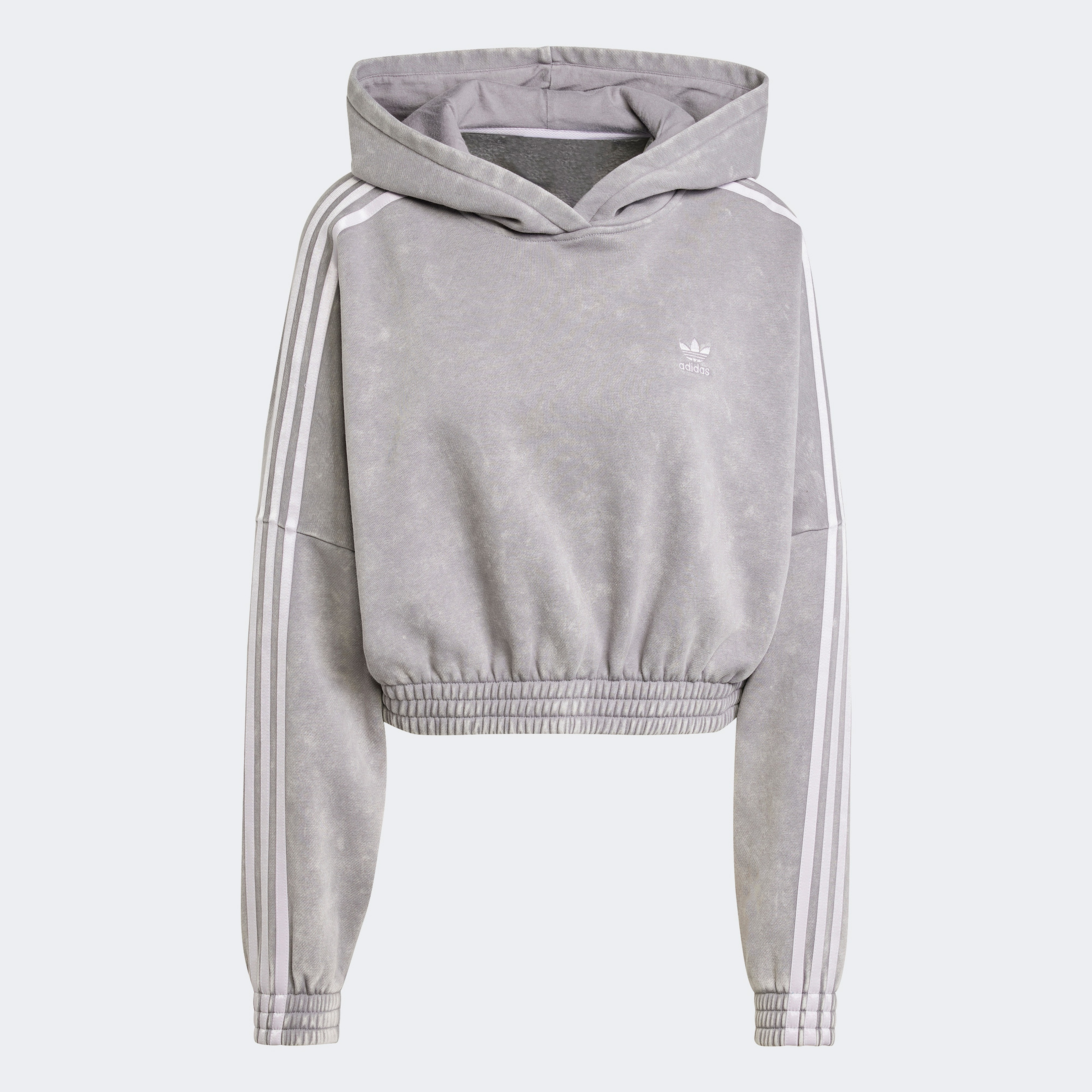 adidas Wash Crop Hood Kadın Gri Sweatshirt
