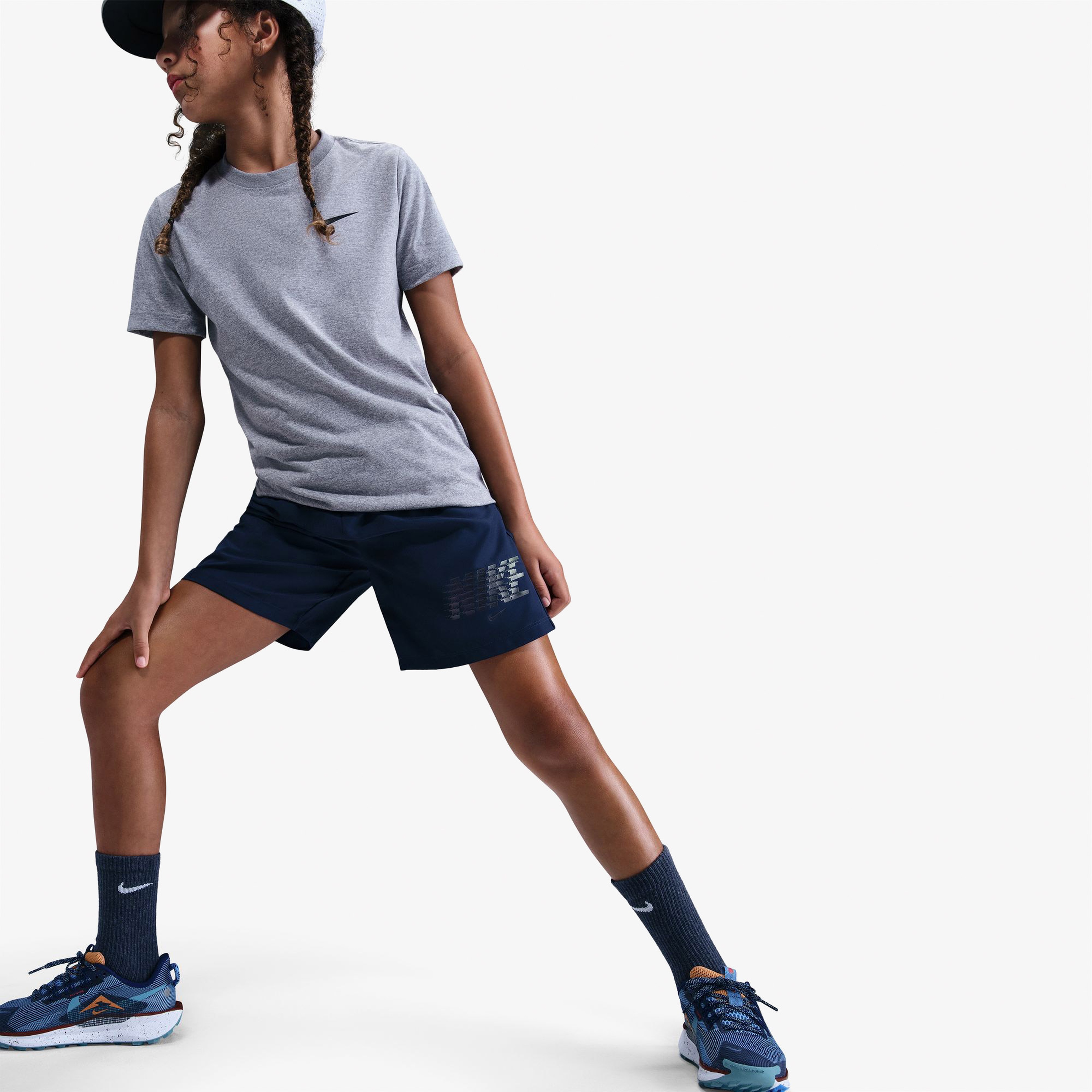 Nike Multi Çocuk Lacivert Antrenman Şort