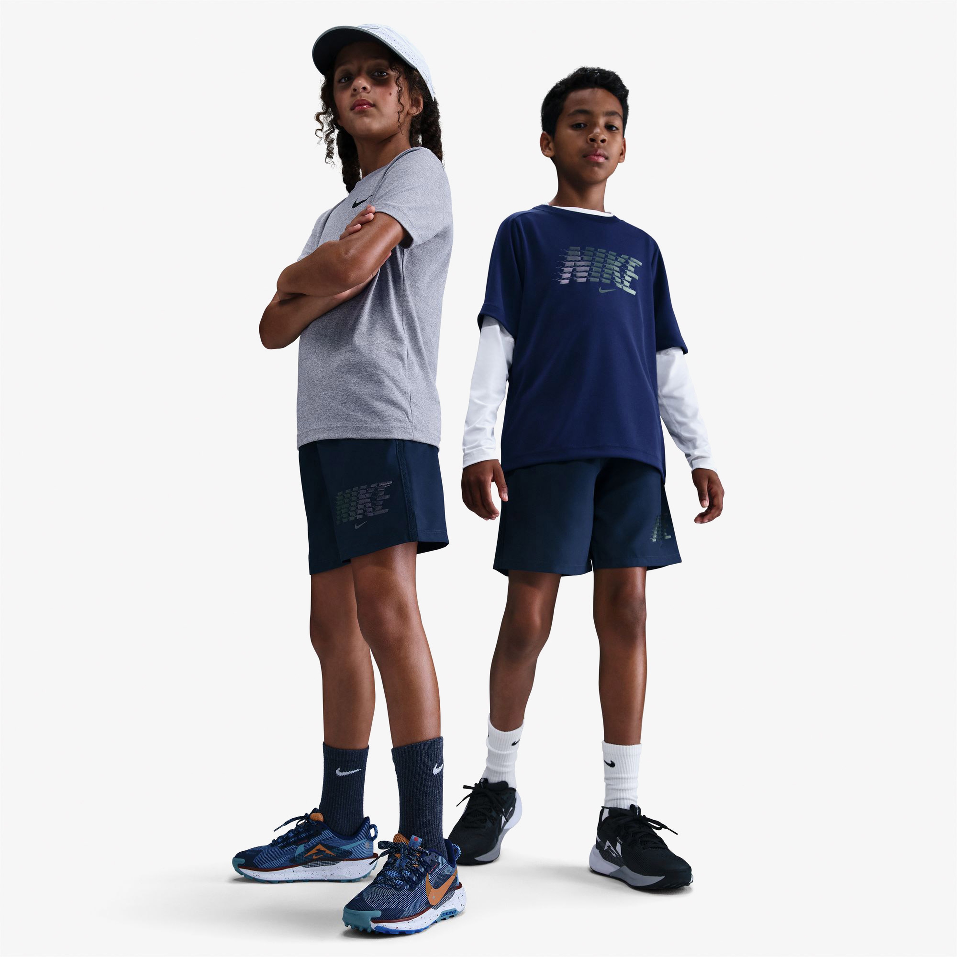 Nike Multi Çocuk Lacivert Antrenman Şort