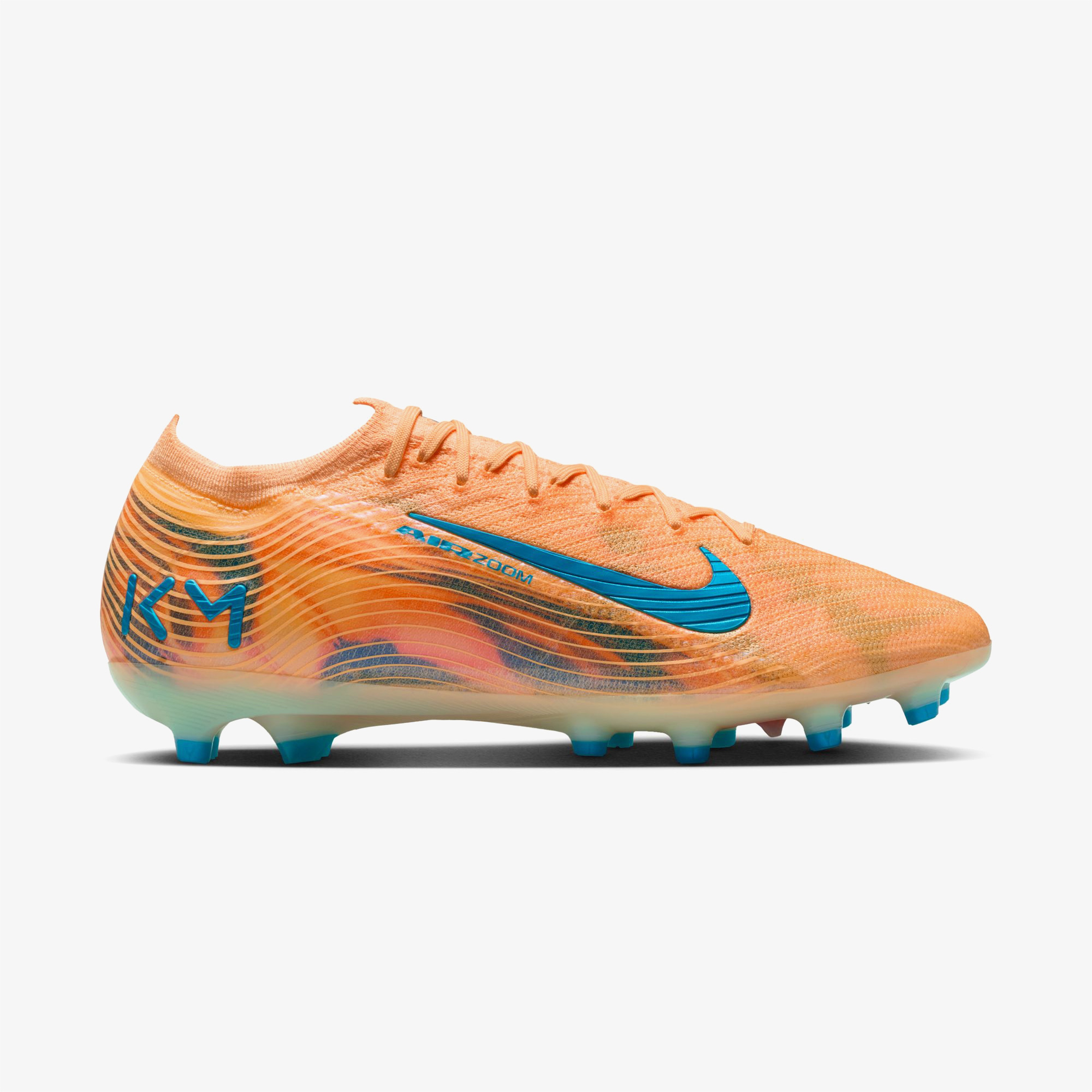 Nike Mercurial Vapor 16 Elite Kylian Mbappe Erkek Turuncu Çim Saha Kramponu