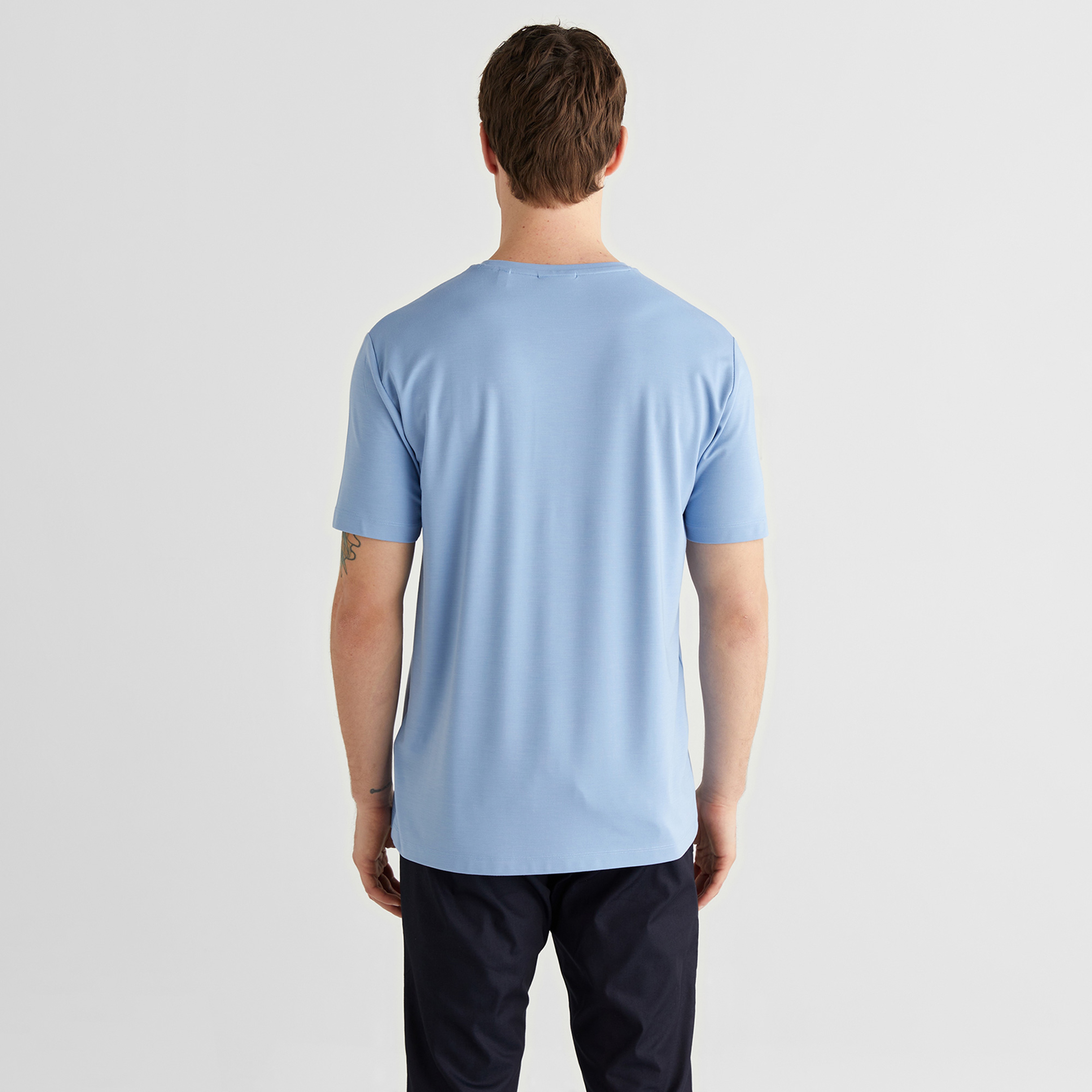 GANT Erkek Mavi Kısa Kollu T-Shirt