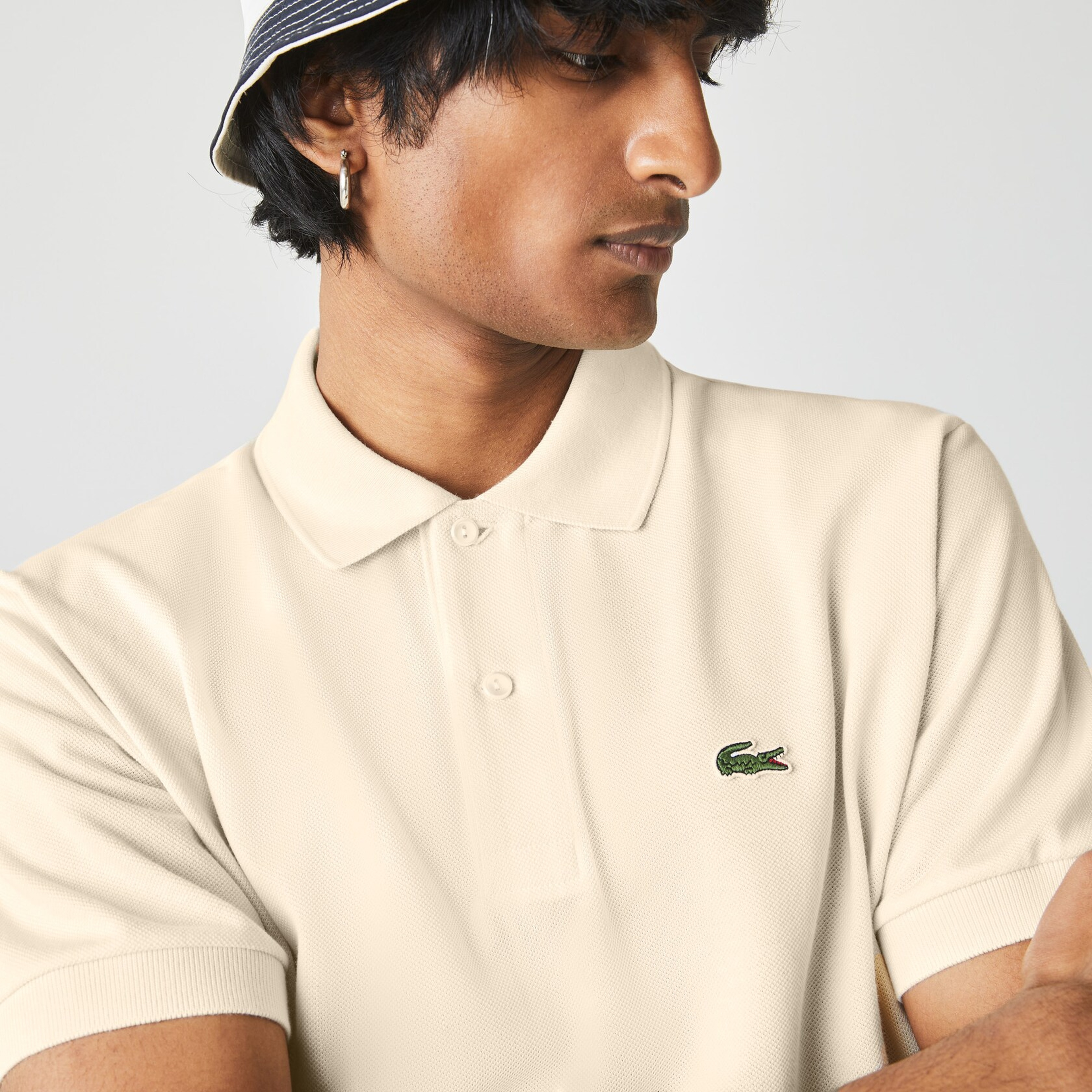 Lacoste L.12.12 Erkek Classic Fit Polo Yaka Bej Polo