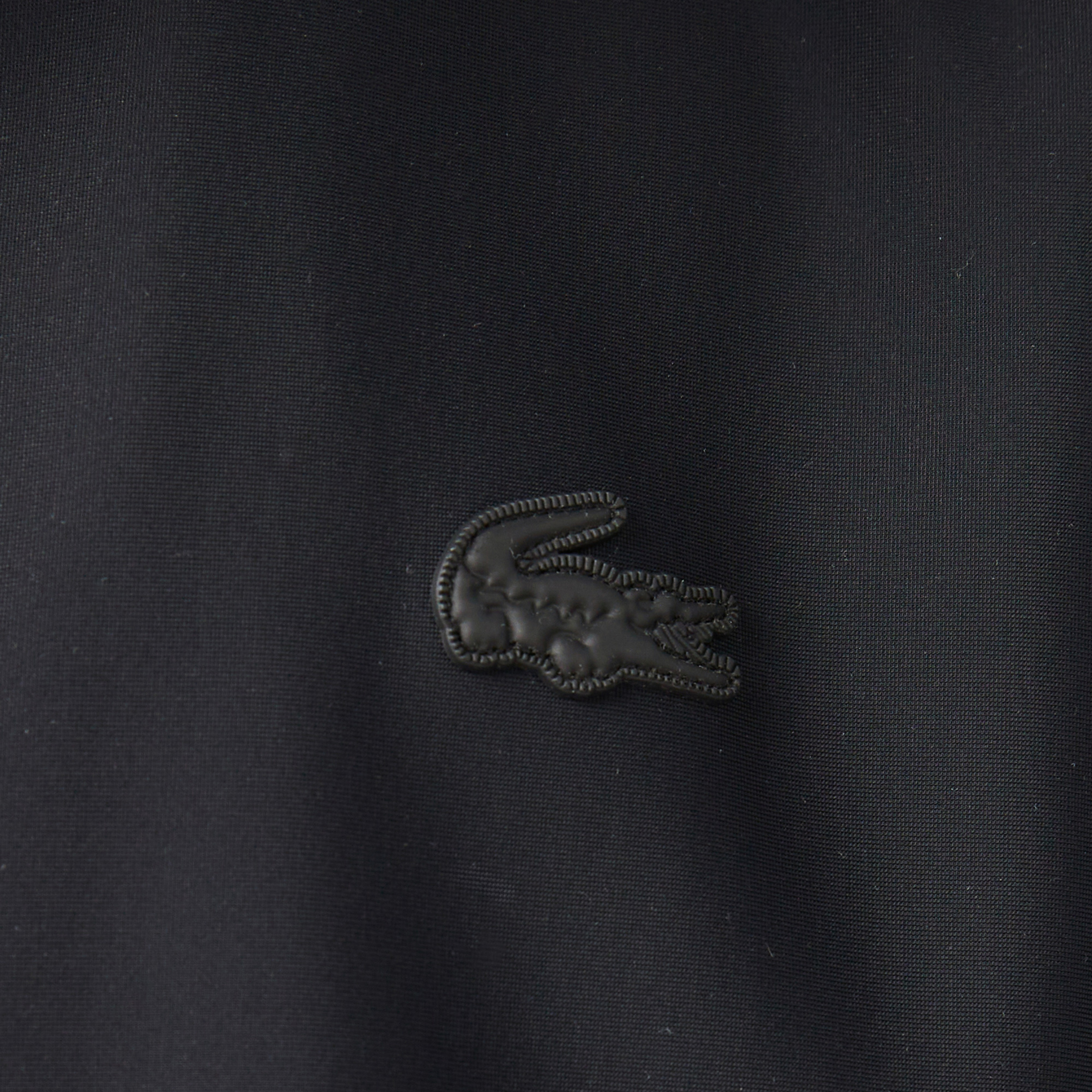 Erkek Kapüşonlu Siyah Trençkot