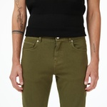 Erkek Slim Fit Haki Jean Pantolon