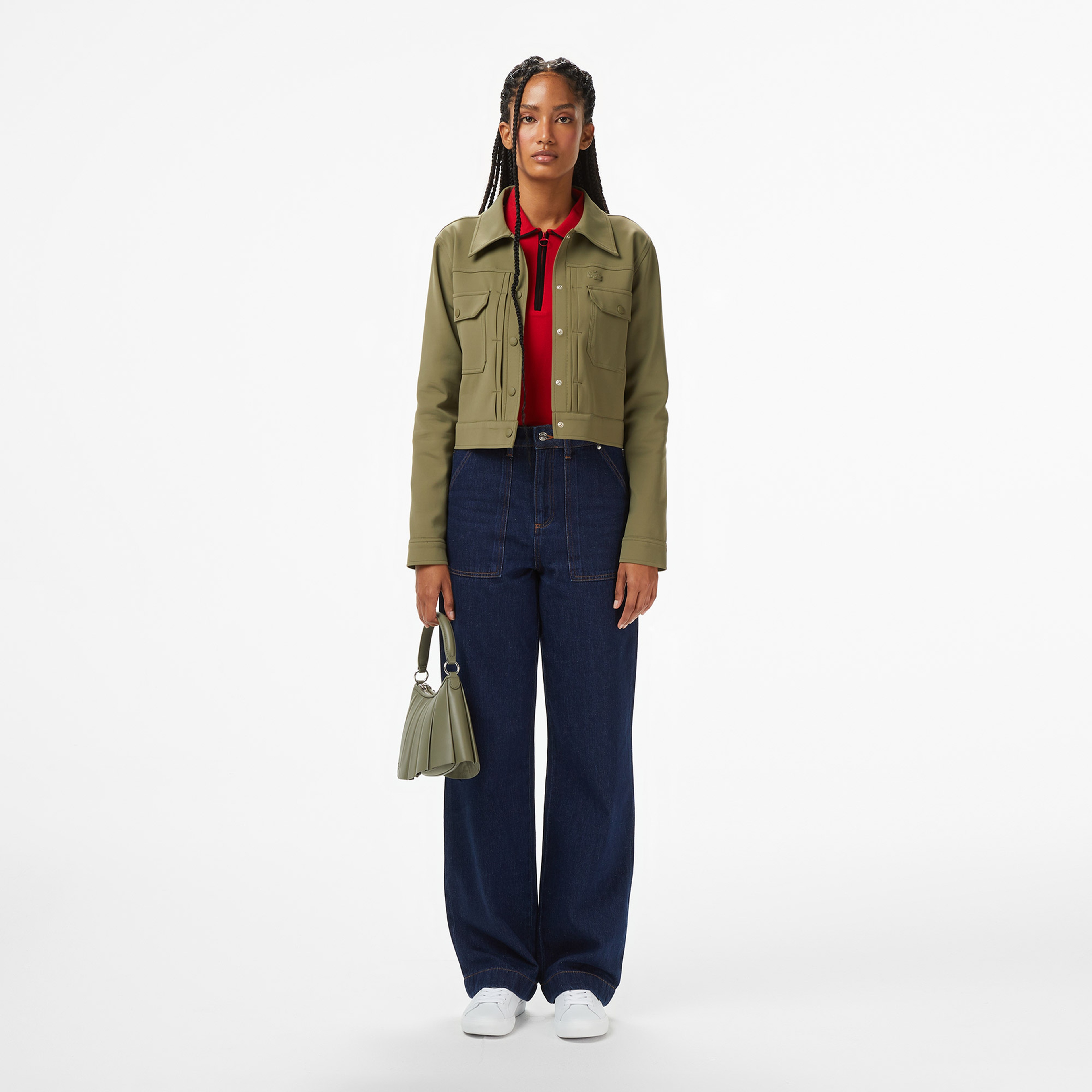 Kadın Regular Fit Haki Dış Gömlek