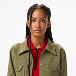 Kadın Regular Fit Haki Dış Gömlek