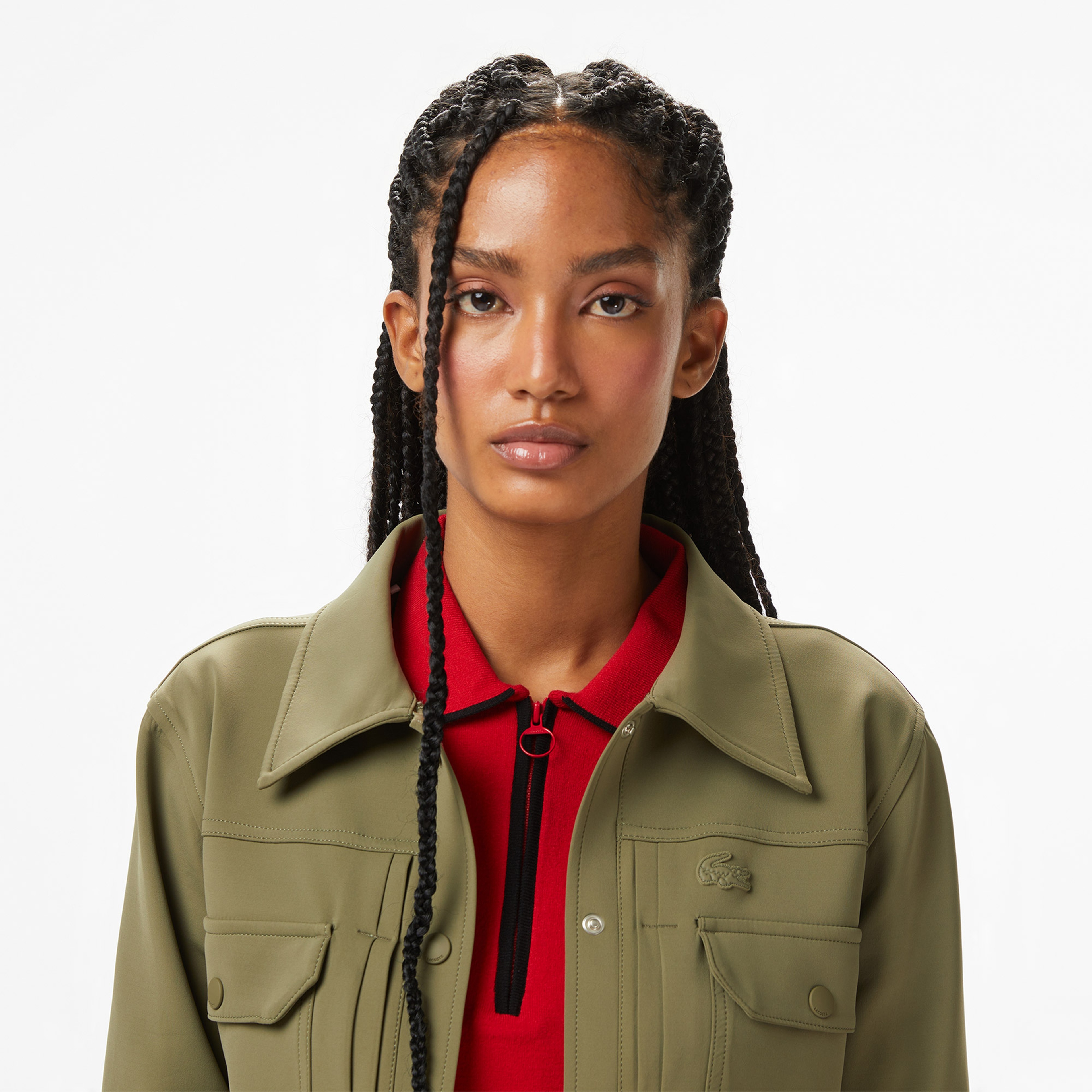 Kadın Regular Fit Haki Dış Gömlek