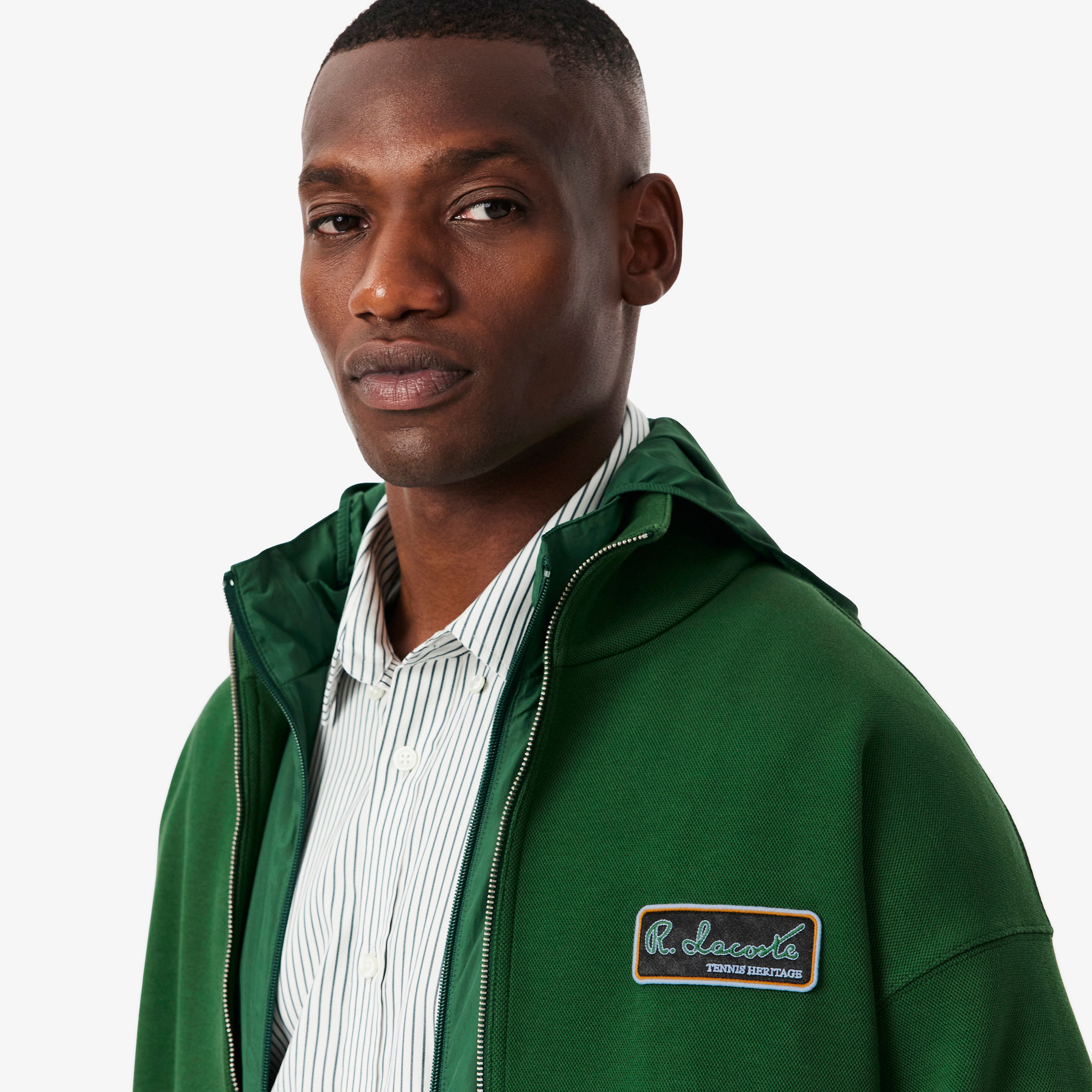 Lacoste Erkek Loose Fit Kapüşonlu Yeşil Sweatshirt