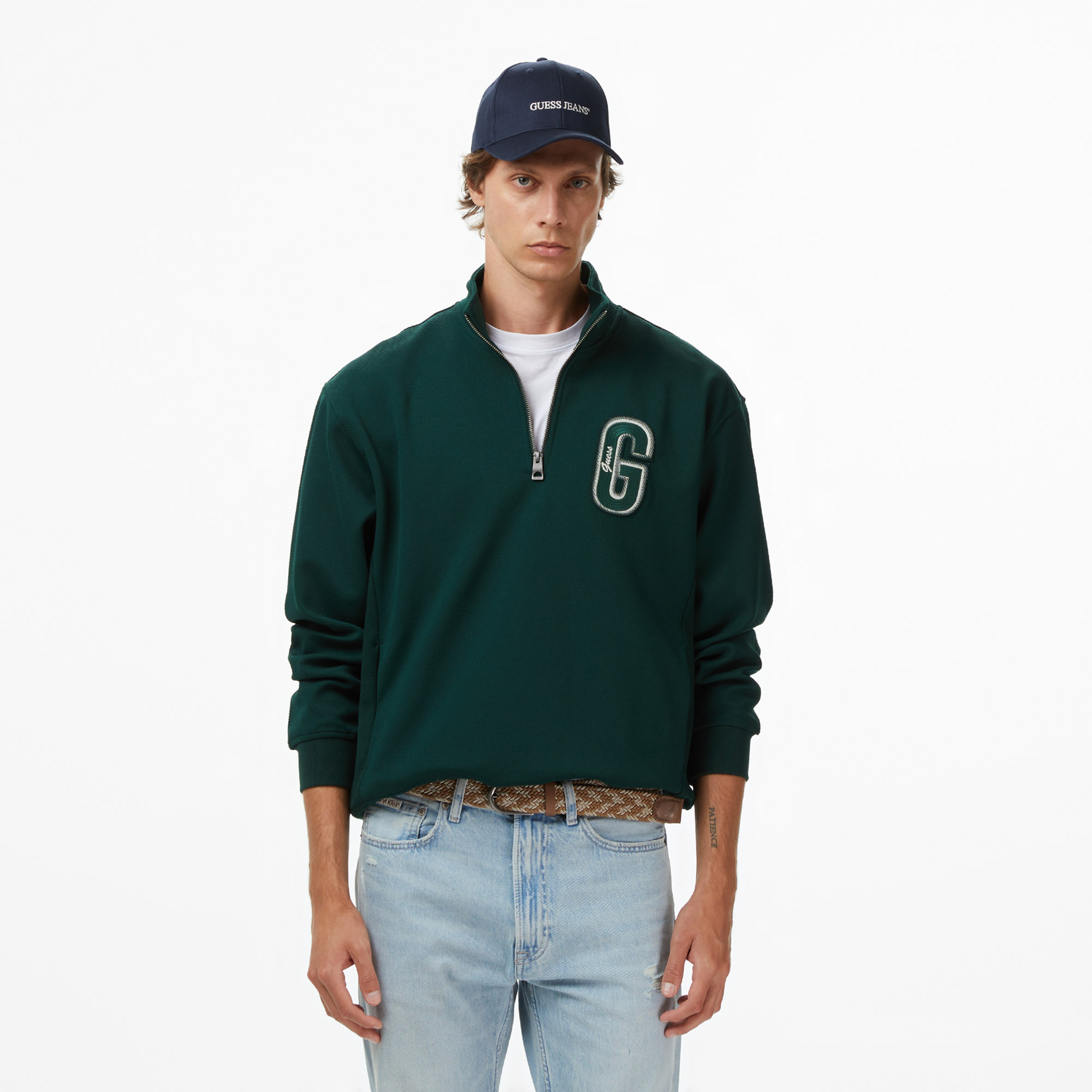 Guess Harris Erkek Yeşil Sweatshirt