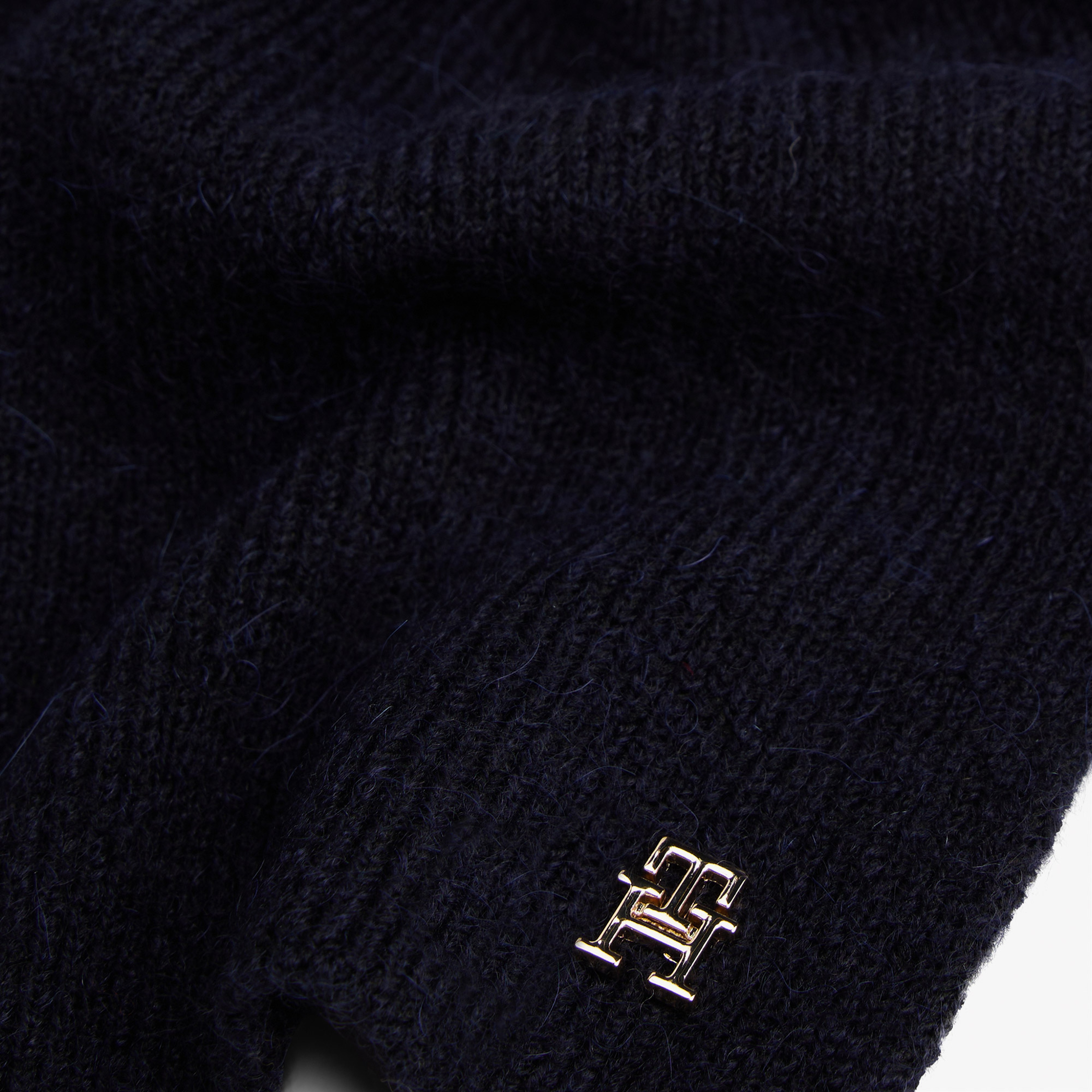Tommy Hilfiger Elevated Chic Fluffy Kadın Mavi Şal