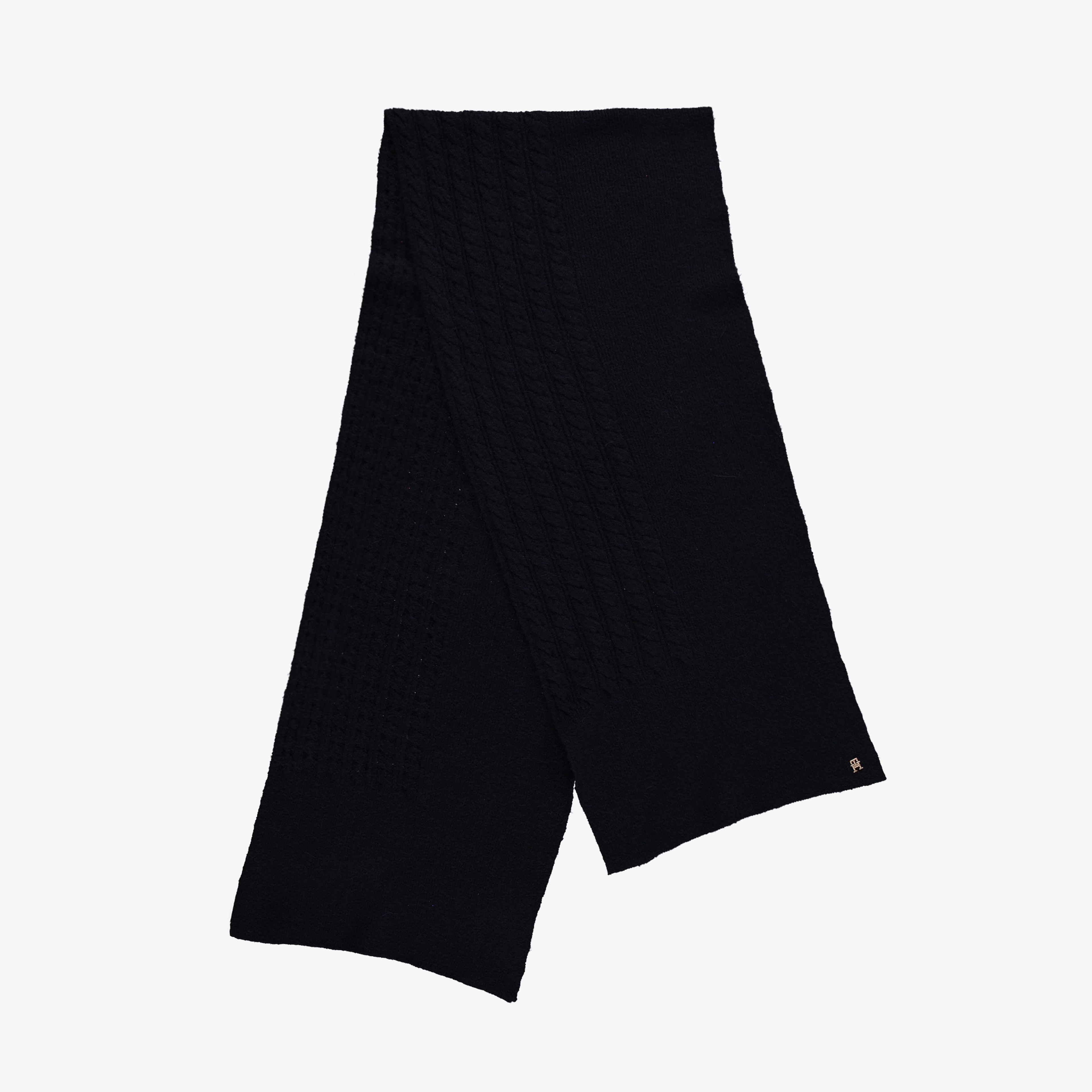 Tommy Hilfiger Elevated Chic Fluffy Kadın Mavi Şal