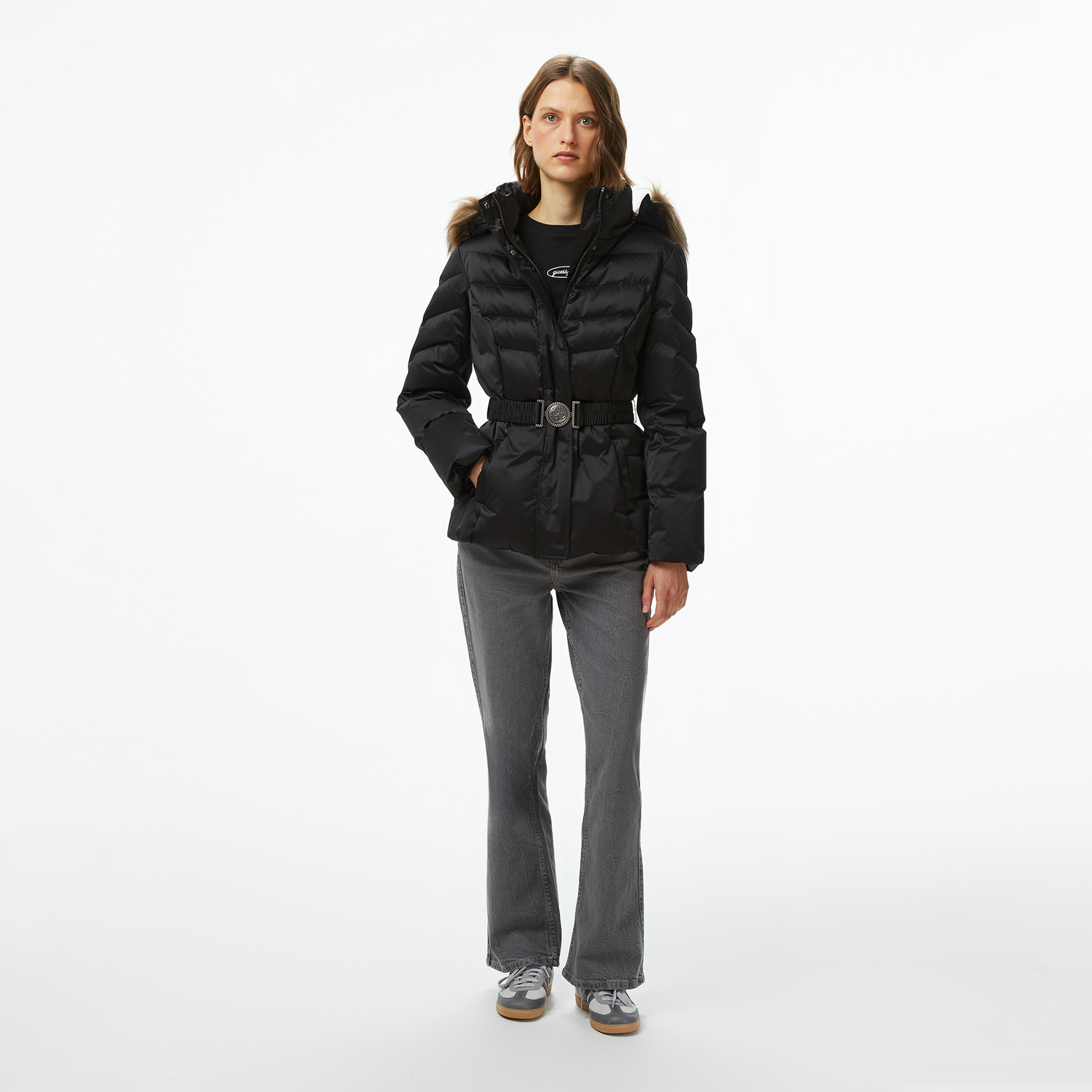 Guess Marina Kadın Siyah Ceket