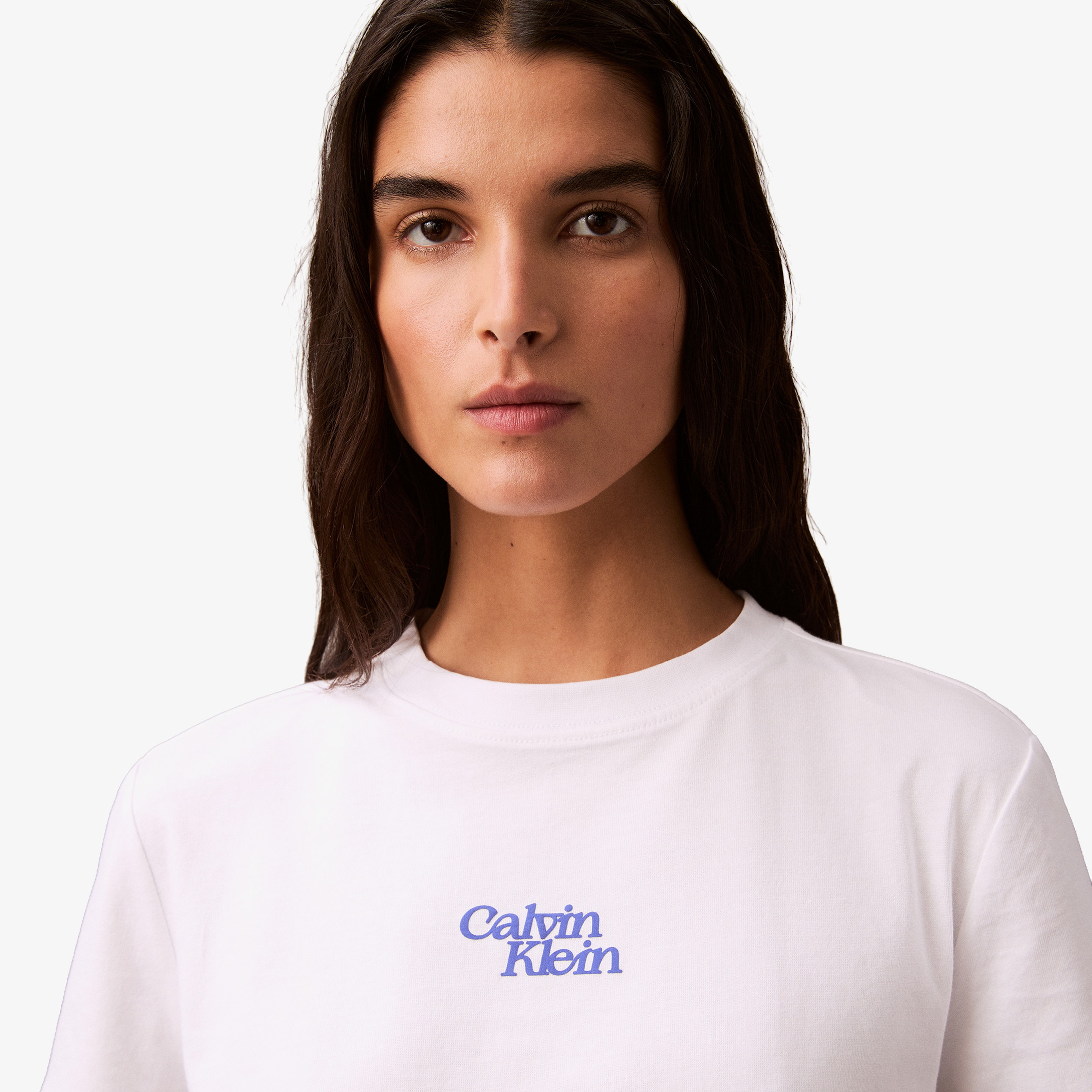 Calvin Klein Kadın Gri T-Shirt