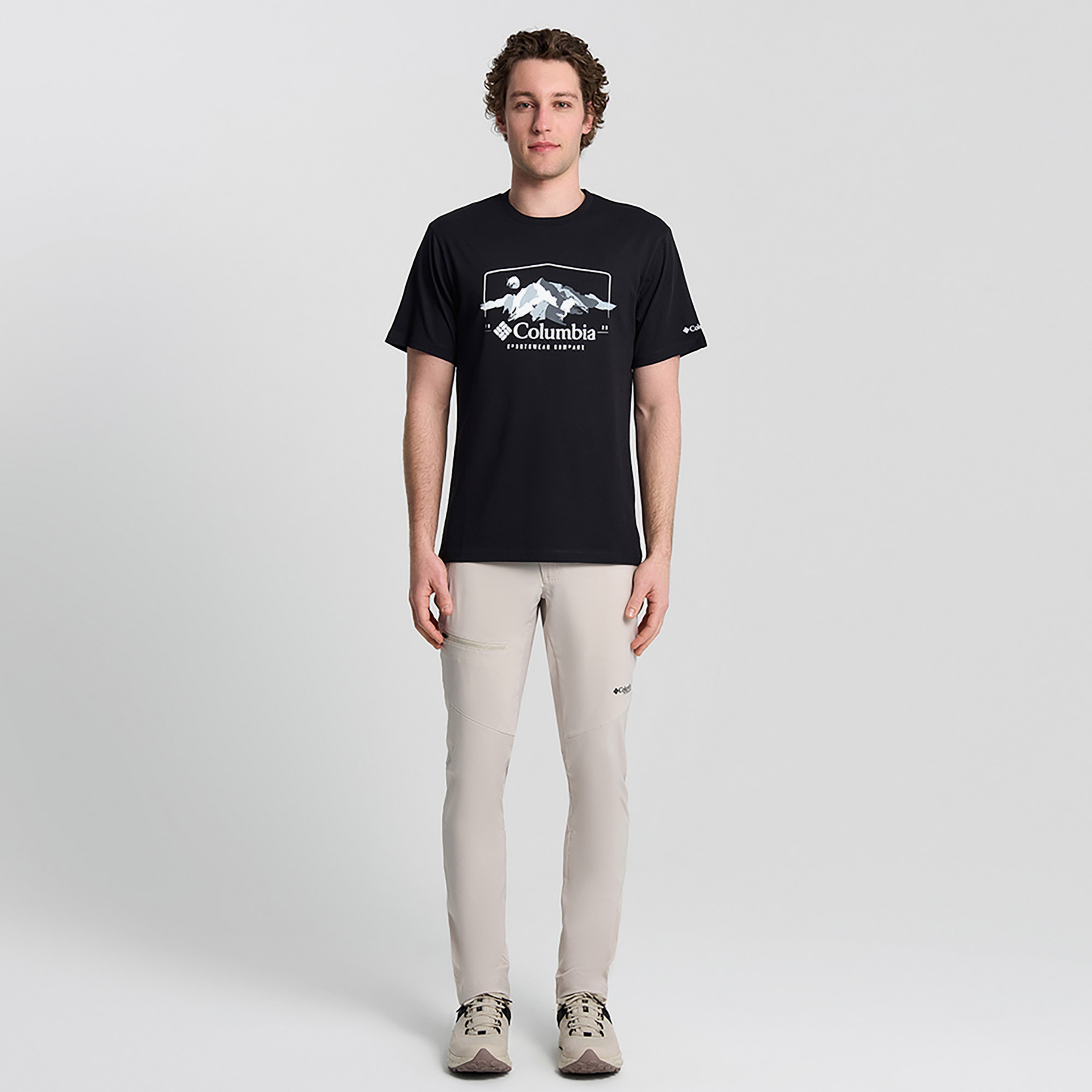 Columbia Explore Outdoors Ss Erkek Siyah T-Shirt