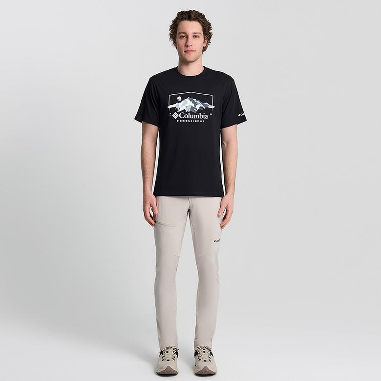 Columbia Explore Outdoors Ss Erkek Siyah T-Shirt