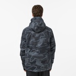 Quiksilver Mission Printed Block Erkek Gri Kayak Montu