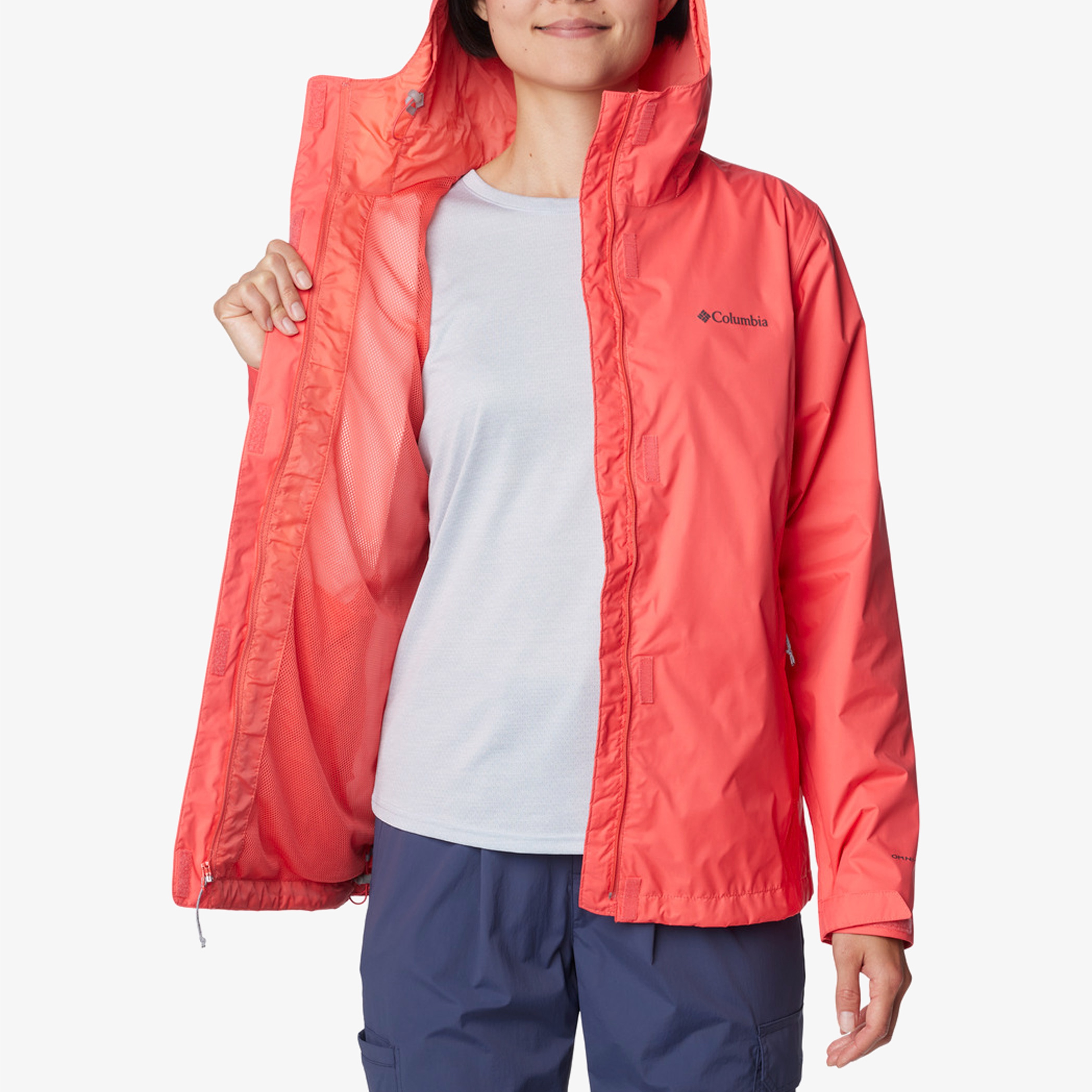 Columbia Arcadia Kadın Kırmızı Yağmurluk