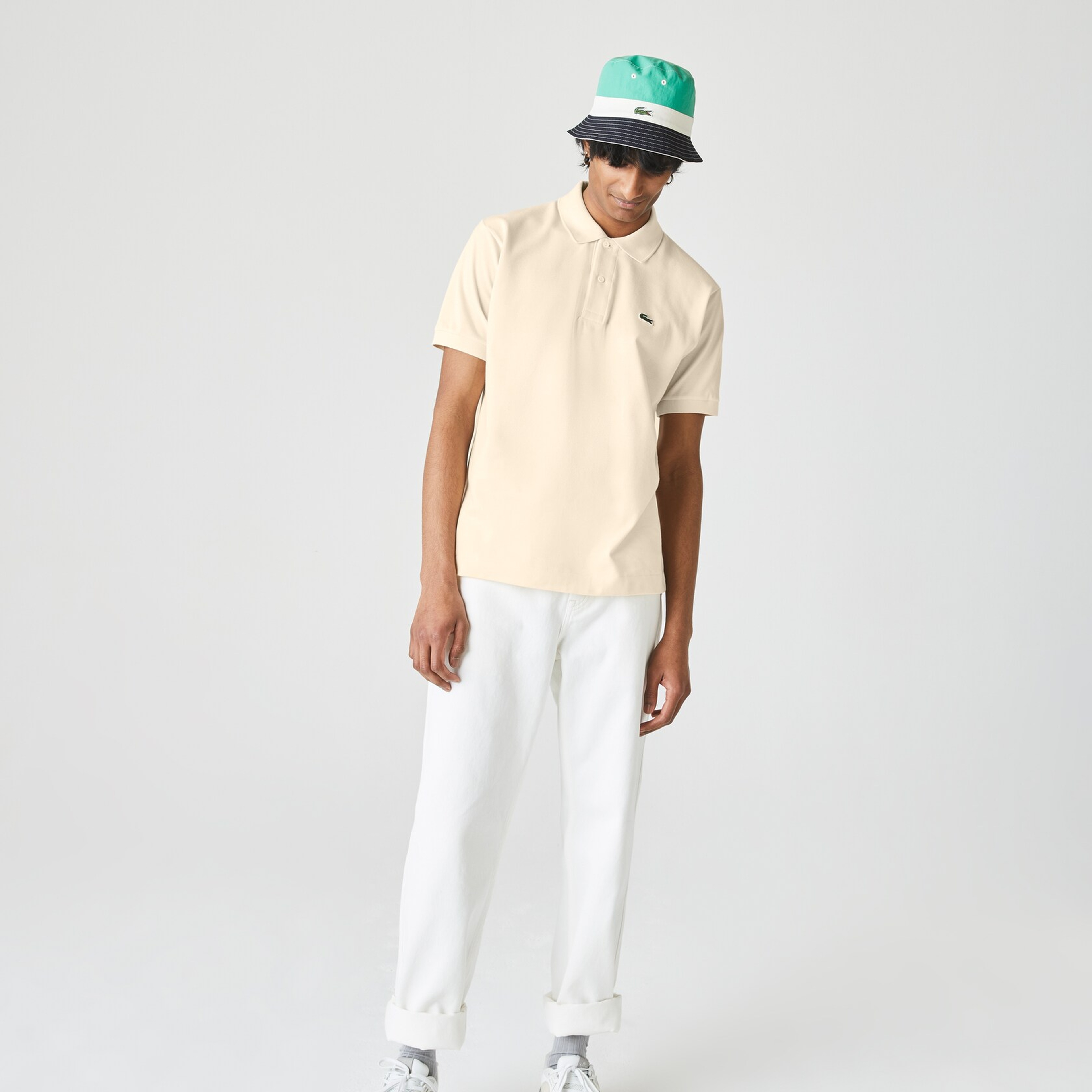 Lacoste L.12.12 Erkek Classic Fit Polo Yaka Bej Polo