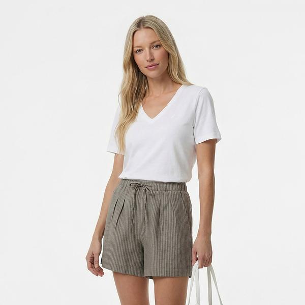 Nautica Kadın Beyaz Regular Fit T-Shirt