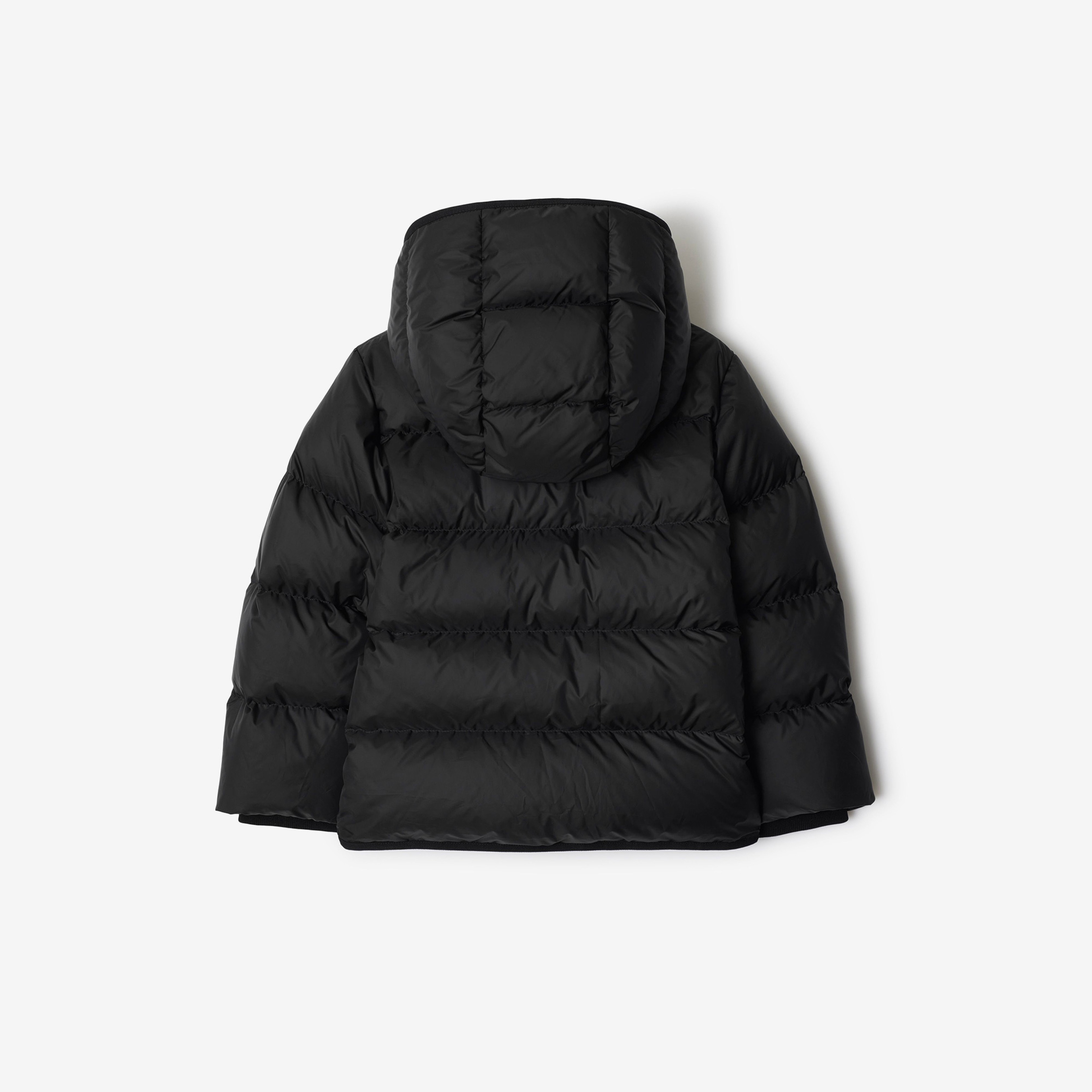 Burberry Chrissy Nylon Puffer Çocuk Siyah Mont