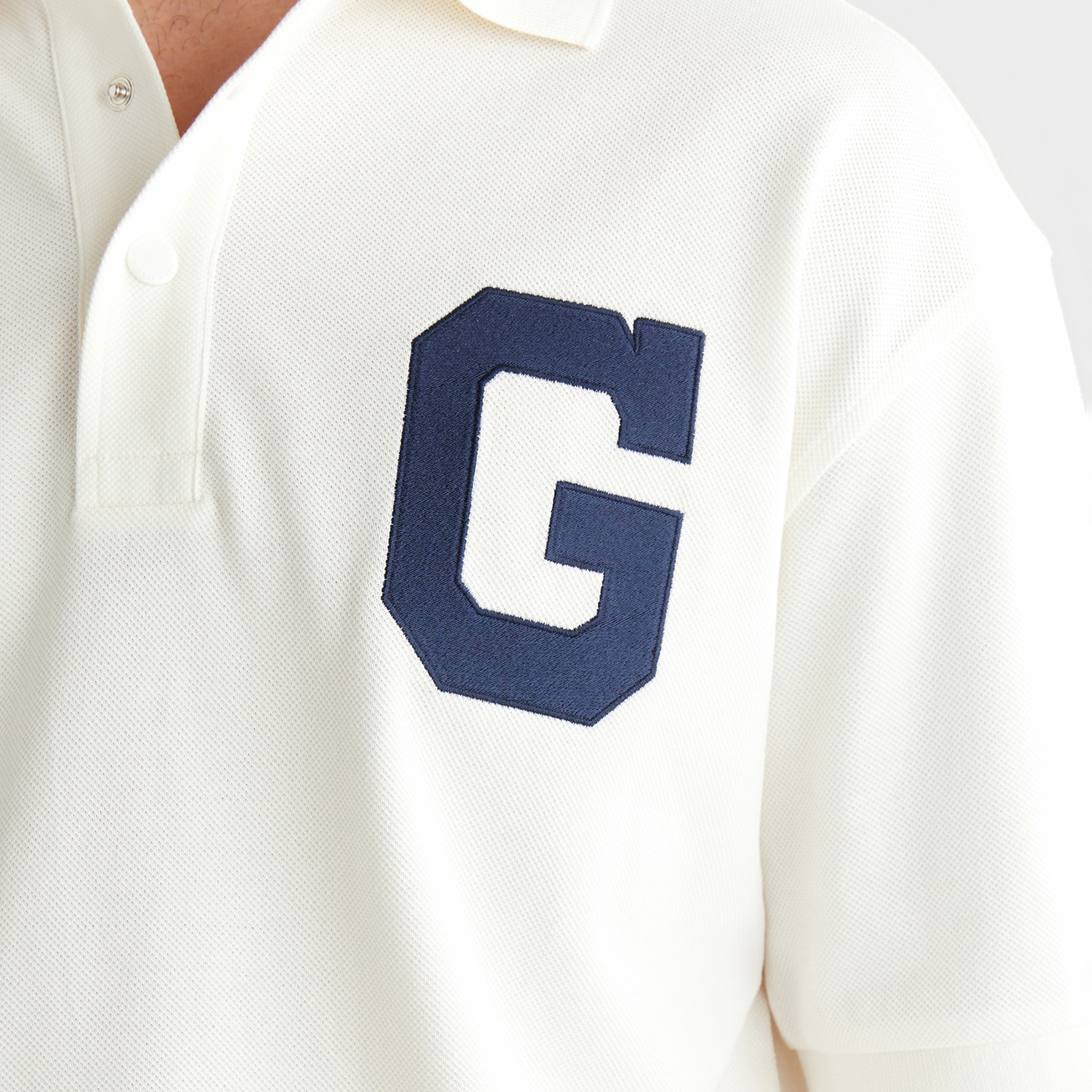 GANT Erkek Krem Regular Fit Logolu Polo