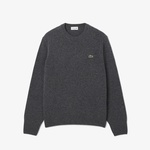 Erkek Classic Fit Bisiklet Yaka Gri Kazak
