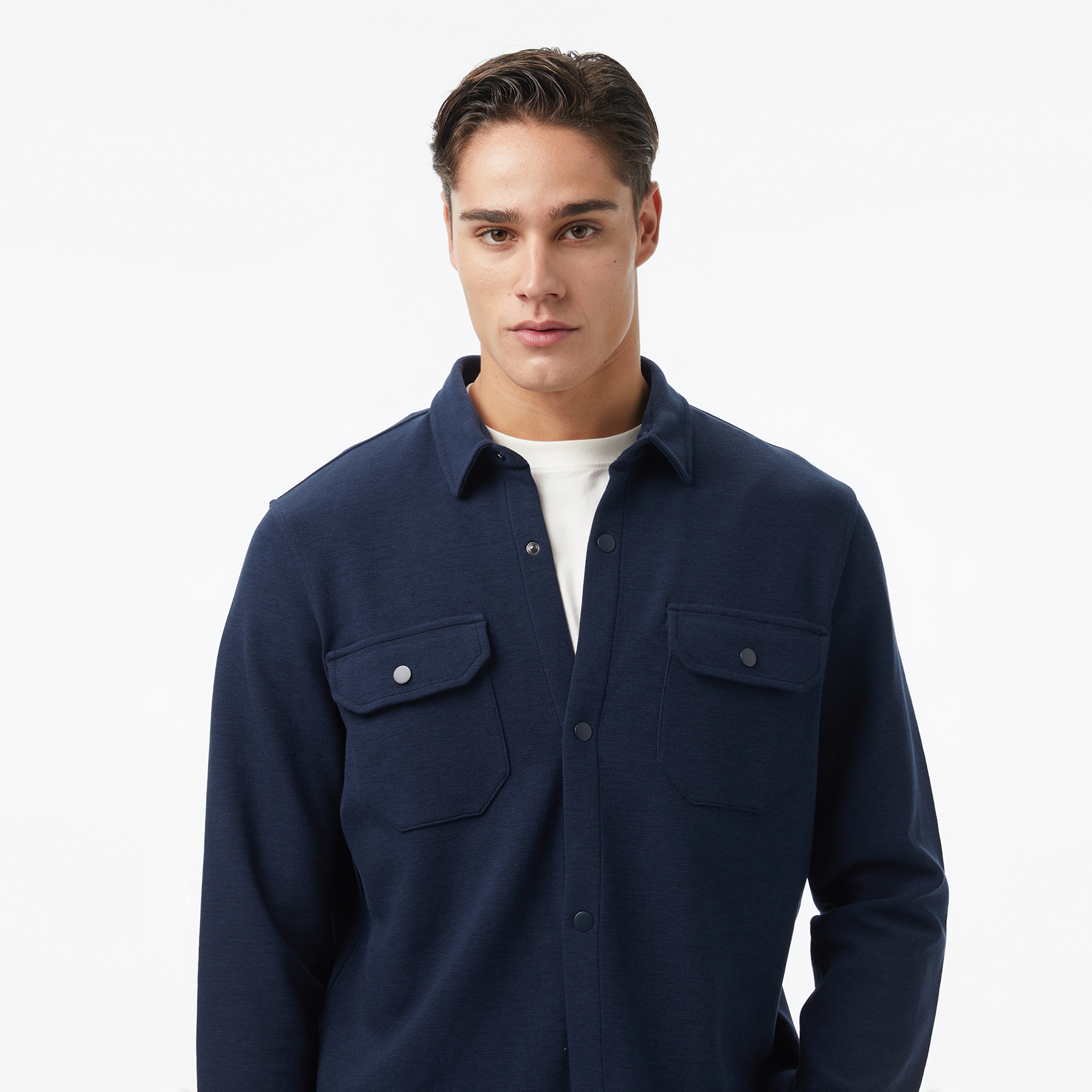 Nautica Erkek Lacivert Classic Fit Gömlek