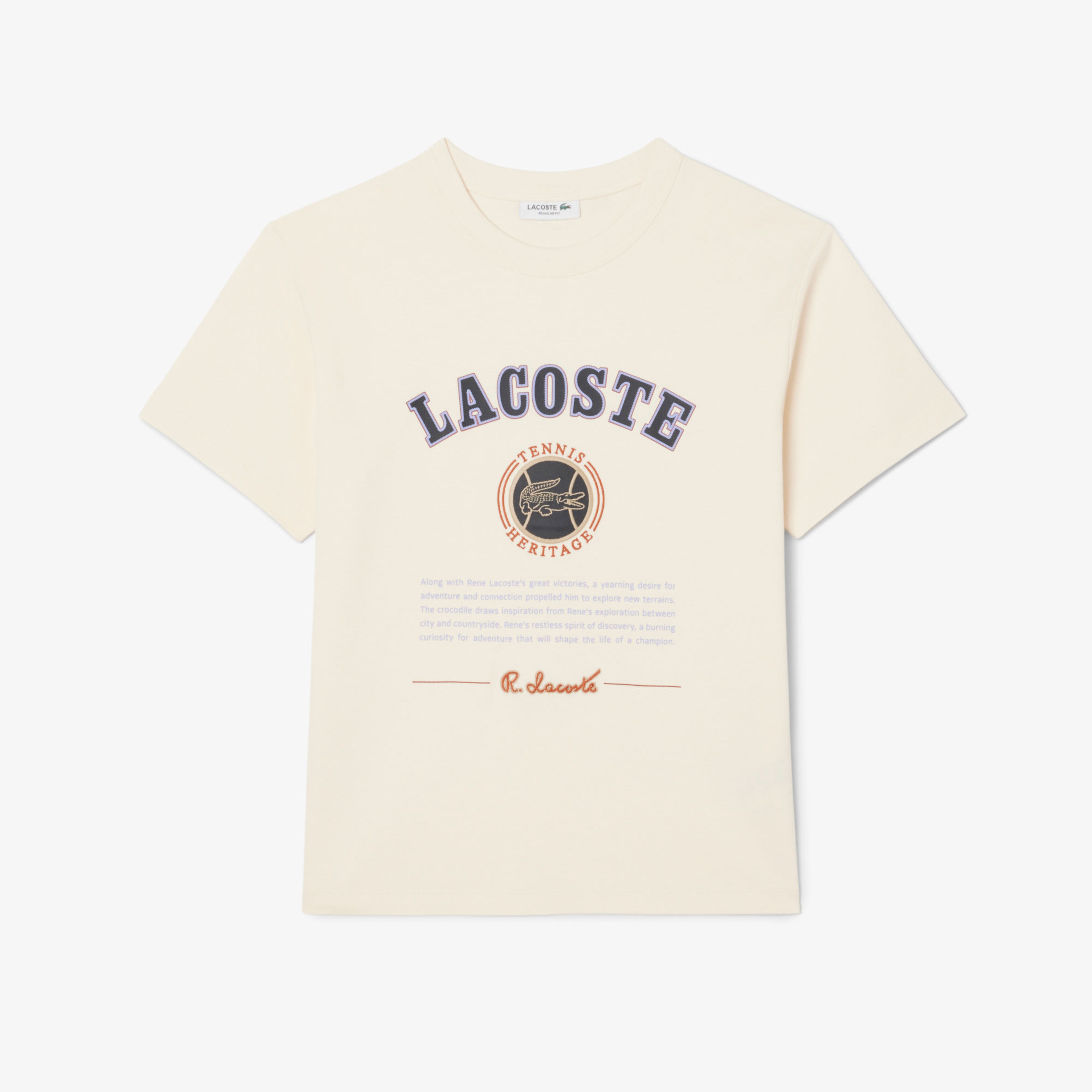 Lacoste Kadın Krem T-Shirt