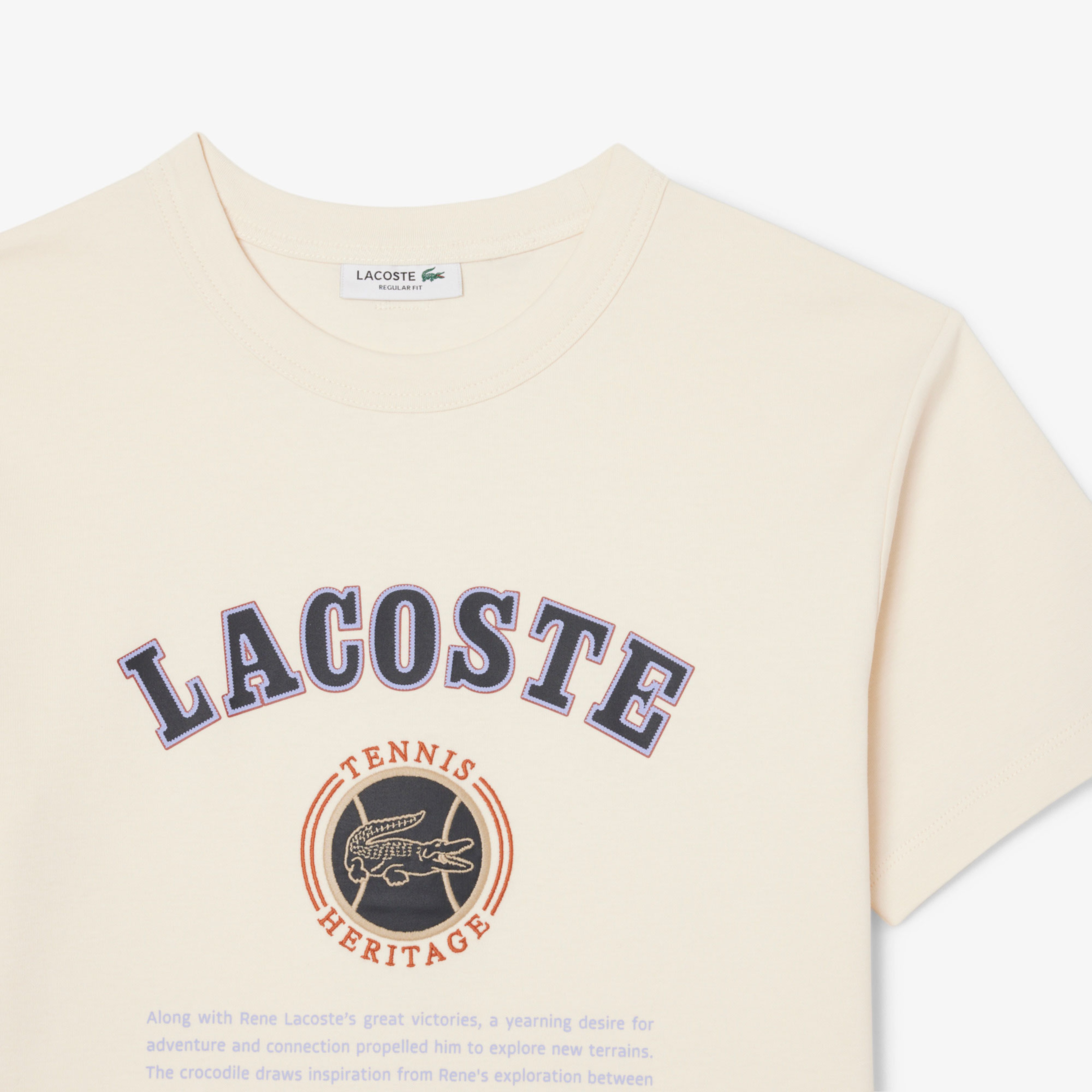 Lacoste Kadın Krem T-Shirt