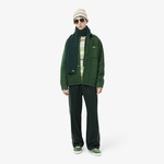 Unisex Yün Koyu Yeşil Atkı