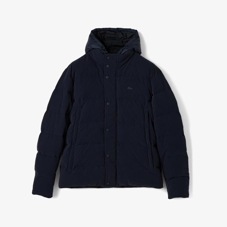 Lacoste Erkek Kapüşonlu Lacivert Mont