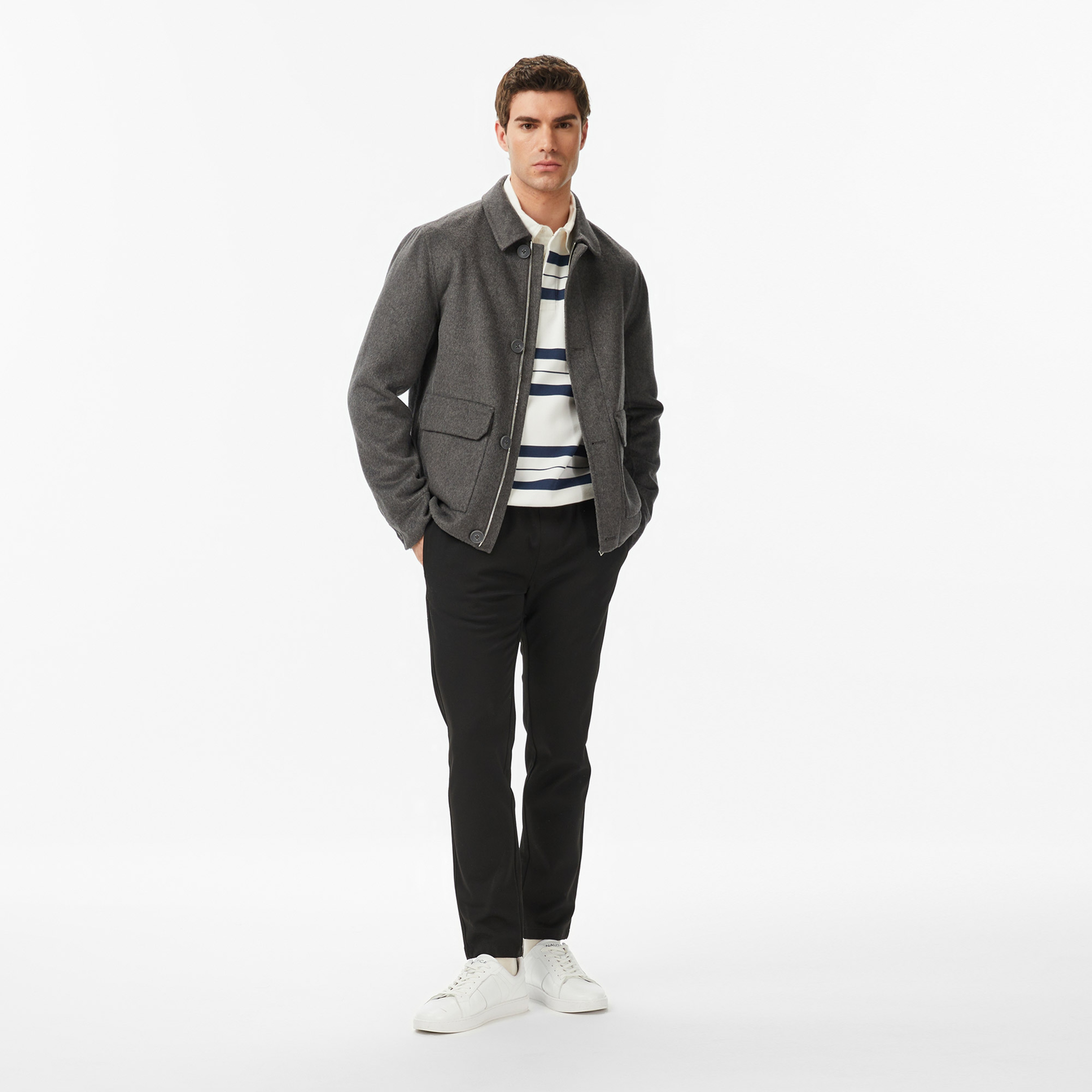 Nautica Erkek Siyah Regular Fit Mont