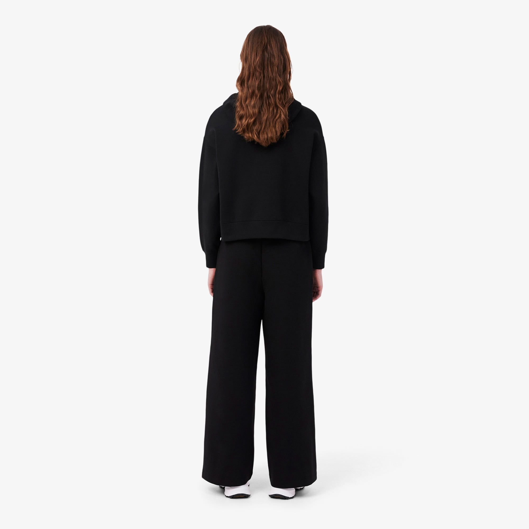 Lacoste Wide Fit Jersey Kadın Siyah Pantolon