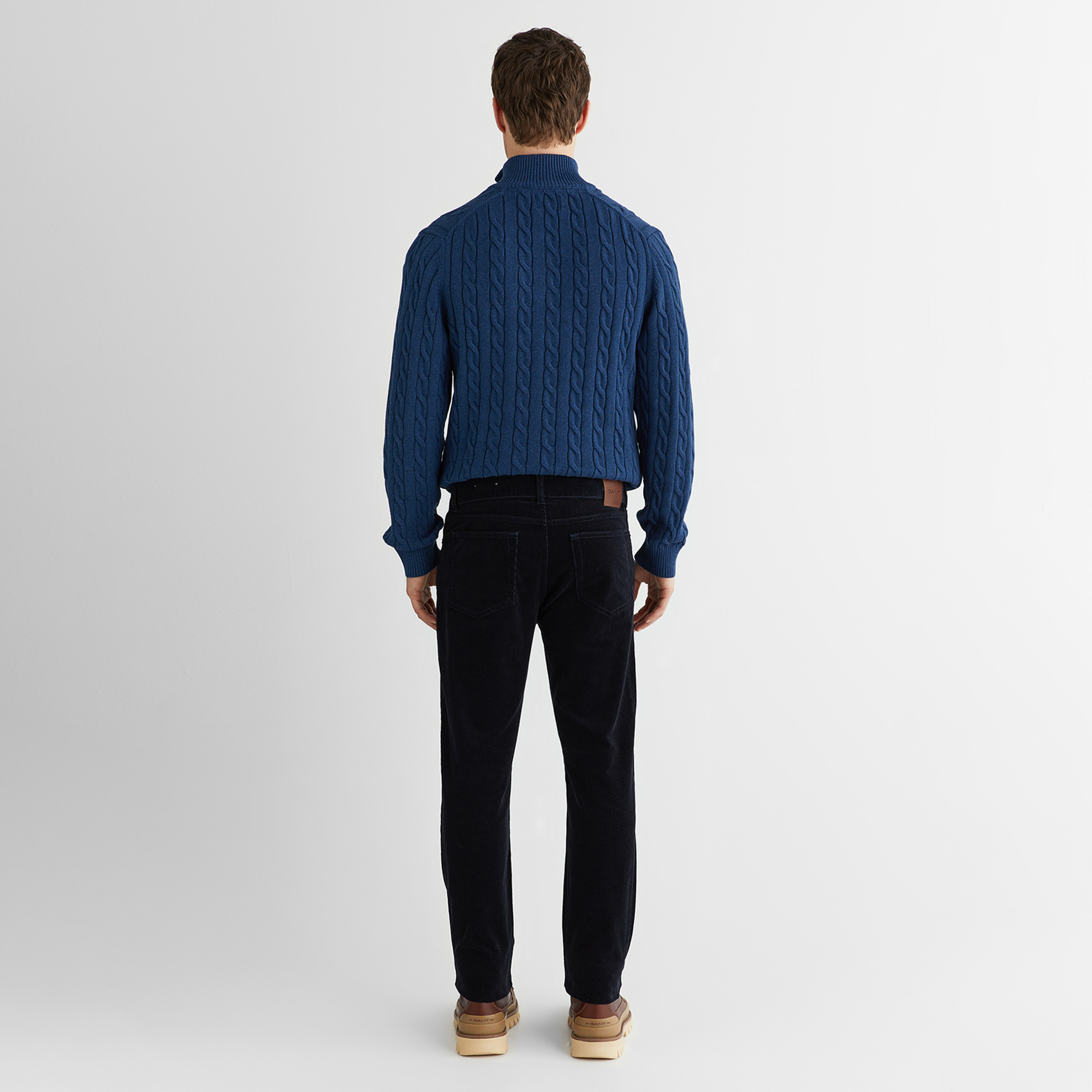 GANT Erkek Lacivert Regular Fit Kadife Pantolon