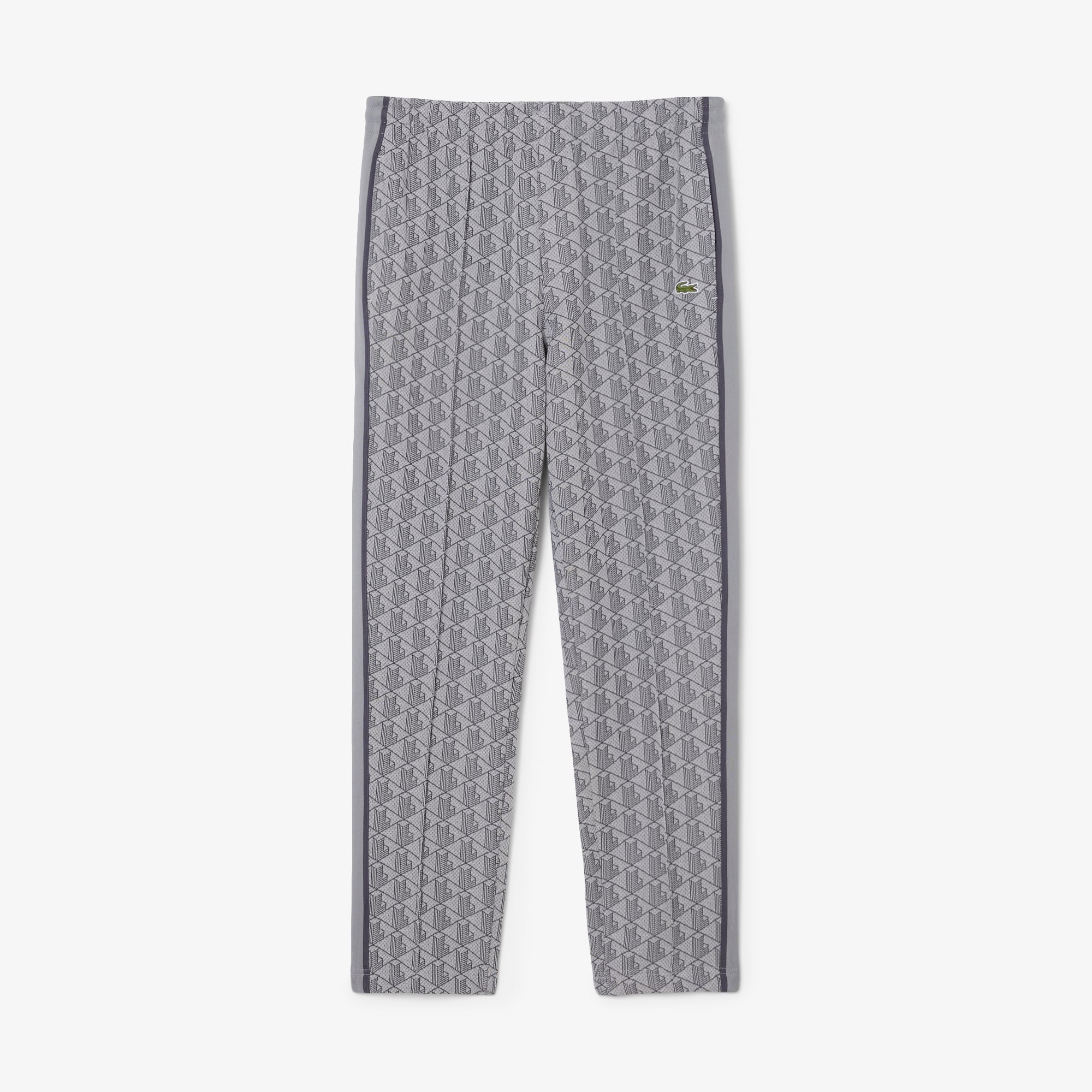Erkek Regular Fit Monogram Gri Eşofman Altı