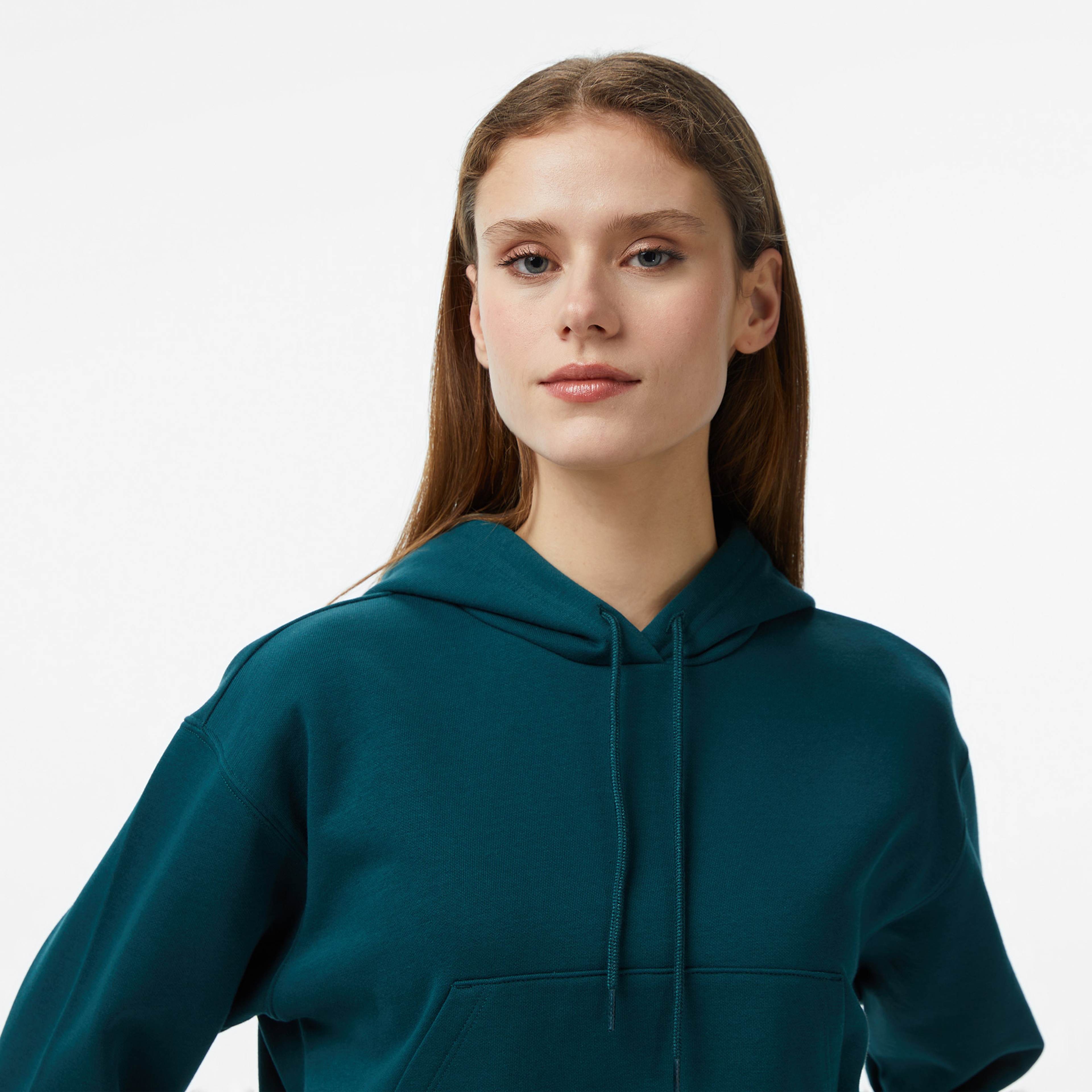 Converse Classic Kadın Yeşil Crop Sweatshirt